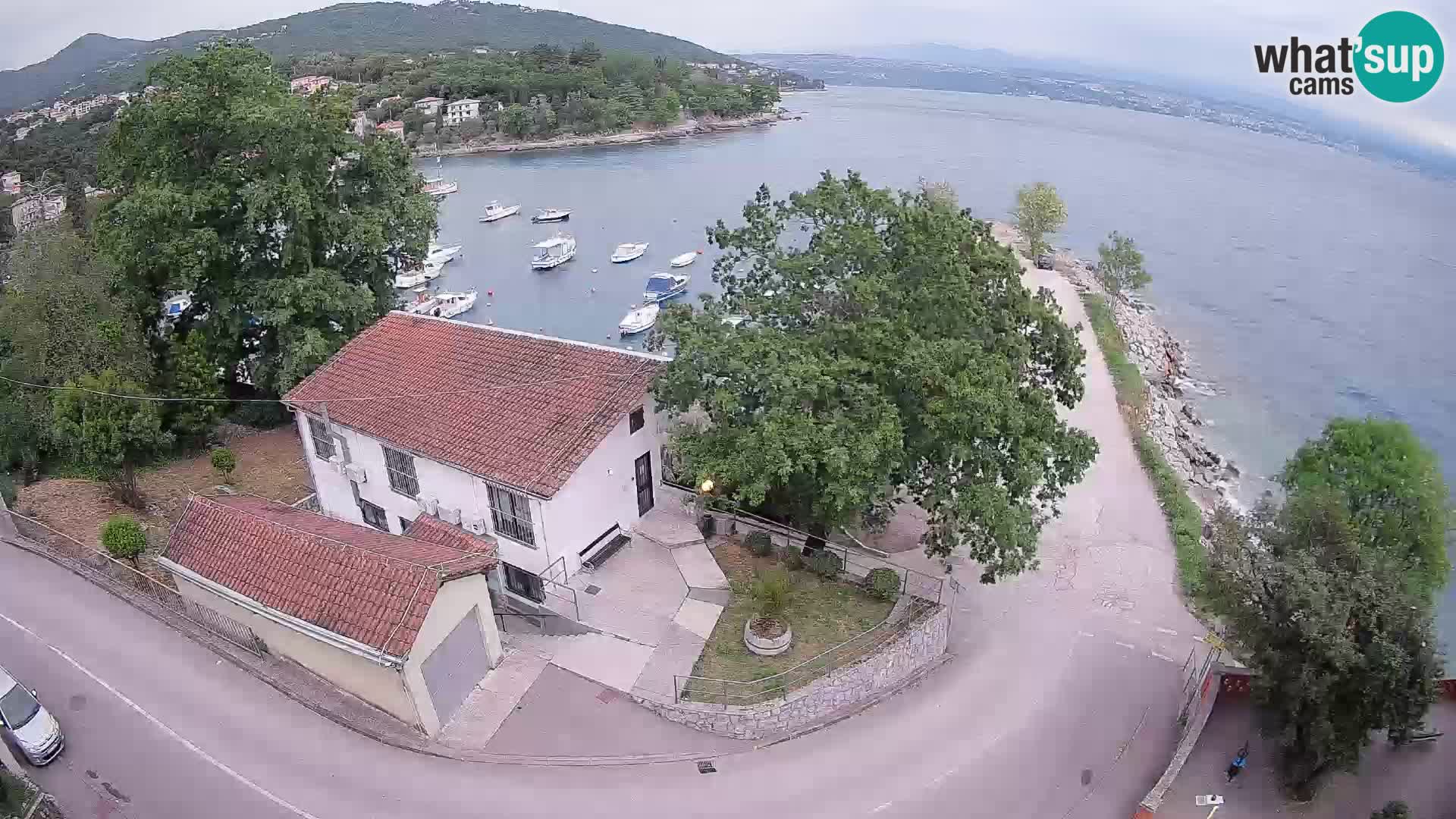 Webcam port d’Ika – Vue en direct et lumières d’Opatija