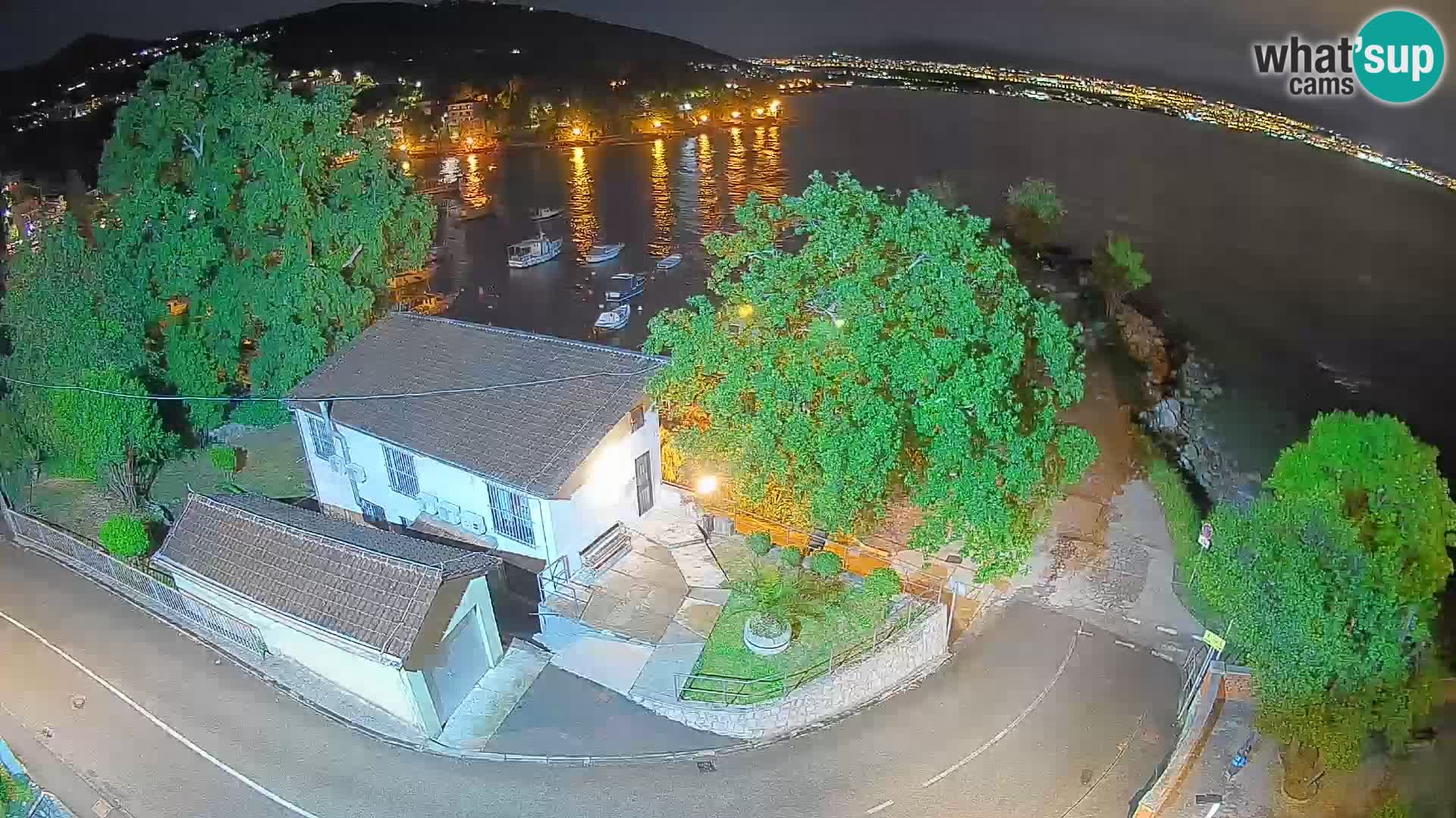Webcam port d’Ika – Vue en direct et lumières d’Opatija