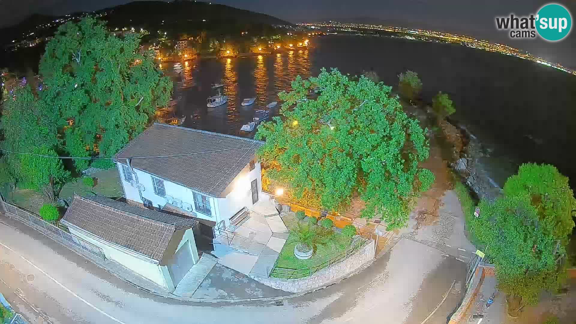 Webcam Ika Hafen – LIVE Blick auf den Hafen und die Lichter von Opatija