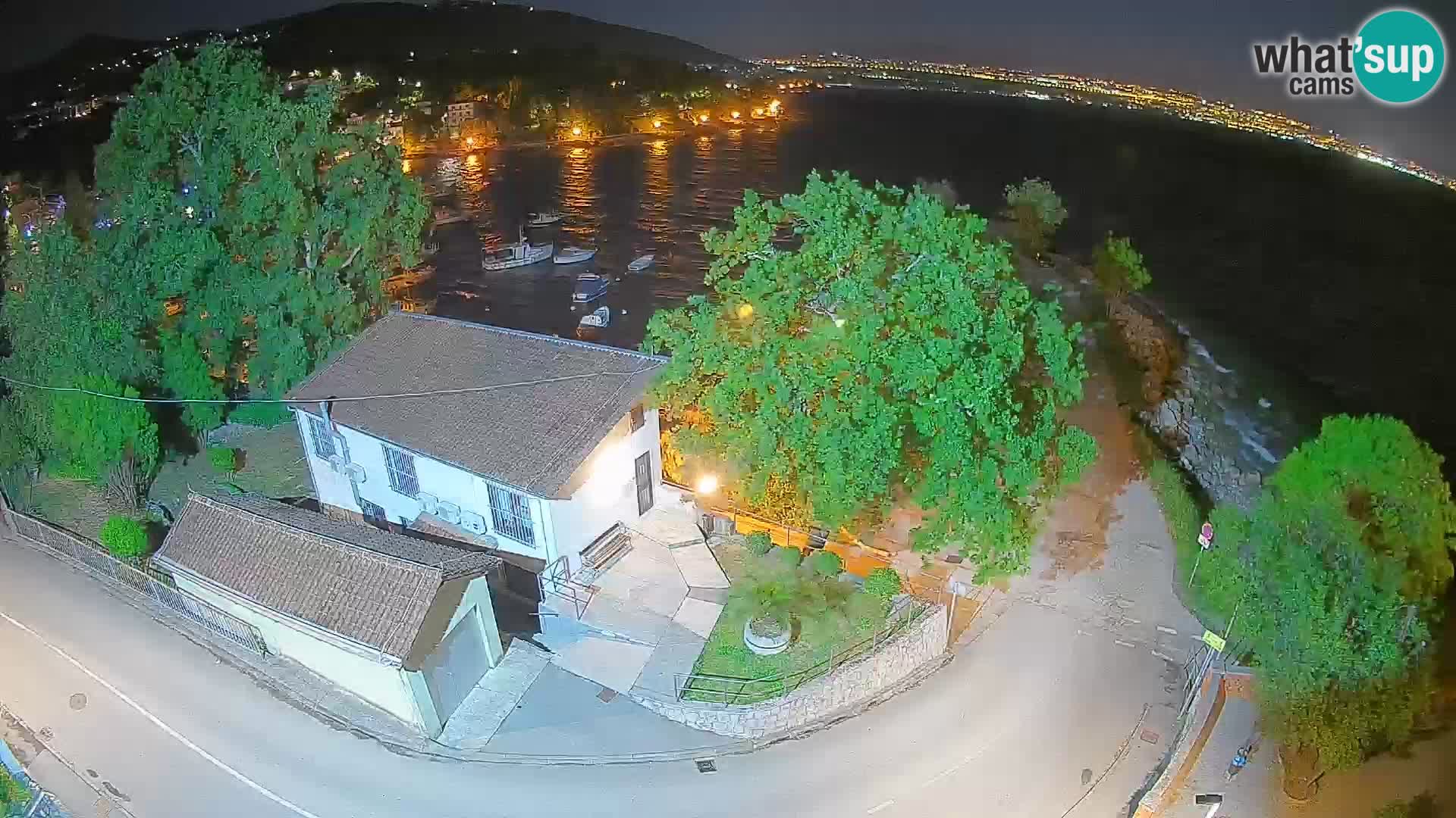 Webcam Ika Hafen – LIVE Blick auf den Hafen und die Lichter von Opatija