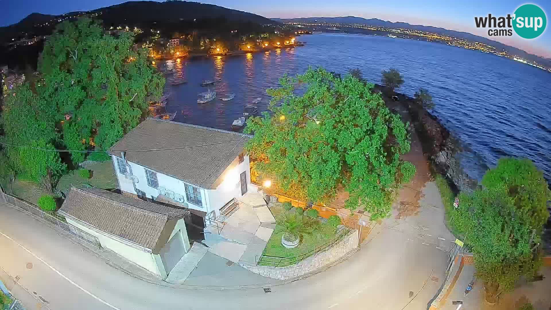 Webcam port d’Ika – Vue en direct et lumières d’Opatija