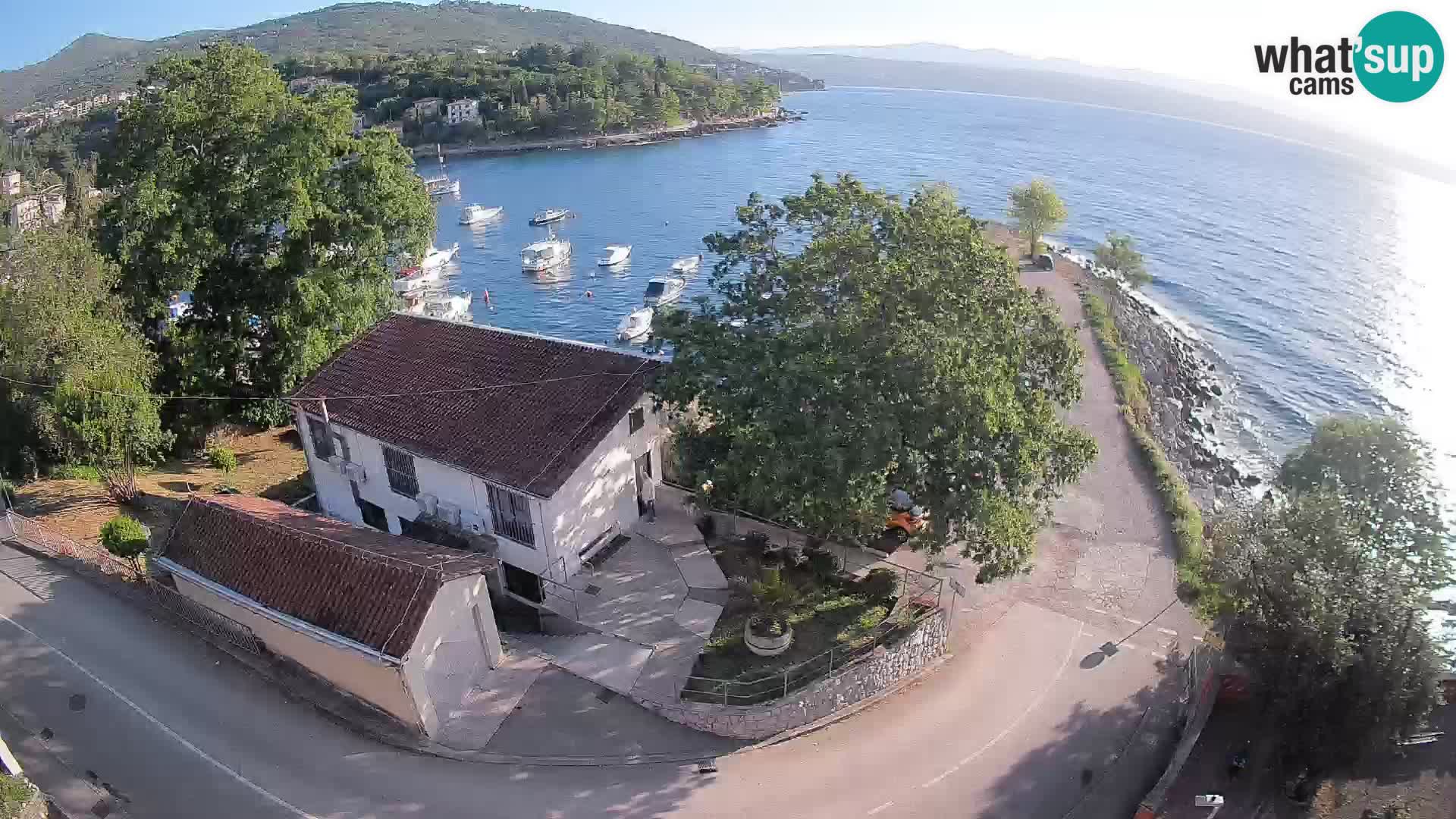 Webcam port d’Ika – Vue en direct et lumières d’Opatija