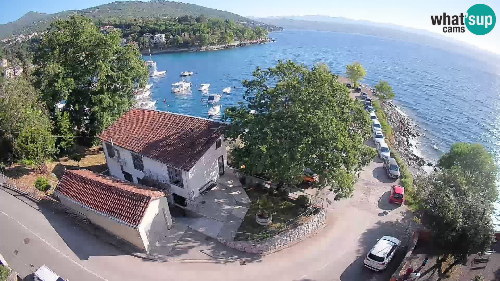 Webcam porto Ika – Vista LIVE sul porto e le luci di Opatija