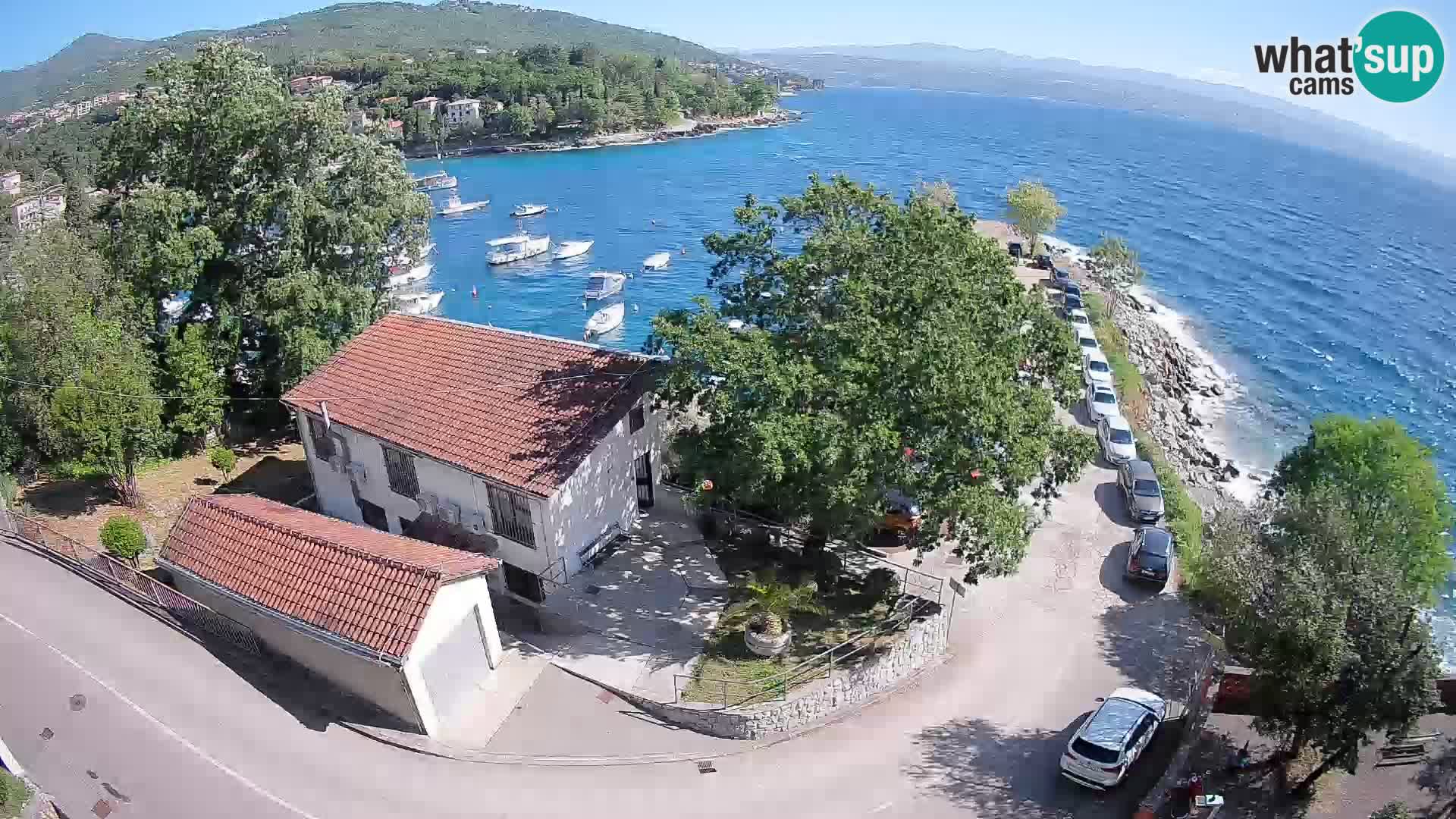 Webcam puerto de Ika – Vista en directo y luces de Opatija