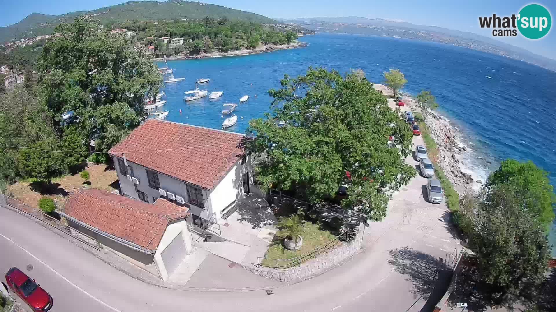 Webcam puerto de Ika – Vista en directo y luces de Opatija