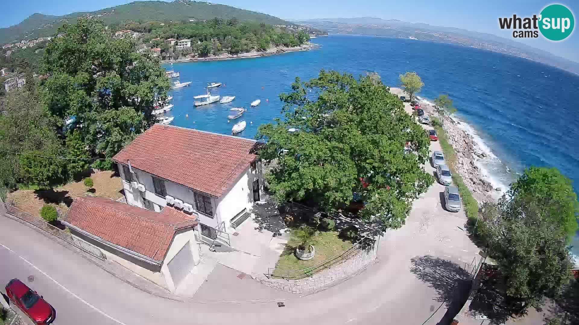 Webcam port d’Ika – Vue en direct et lumières d’Opatija