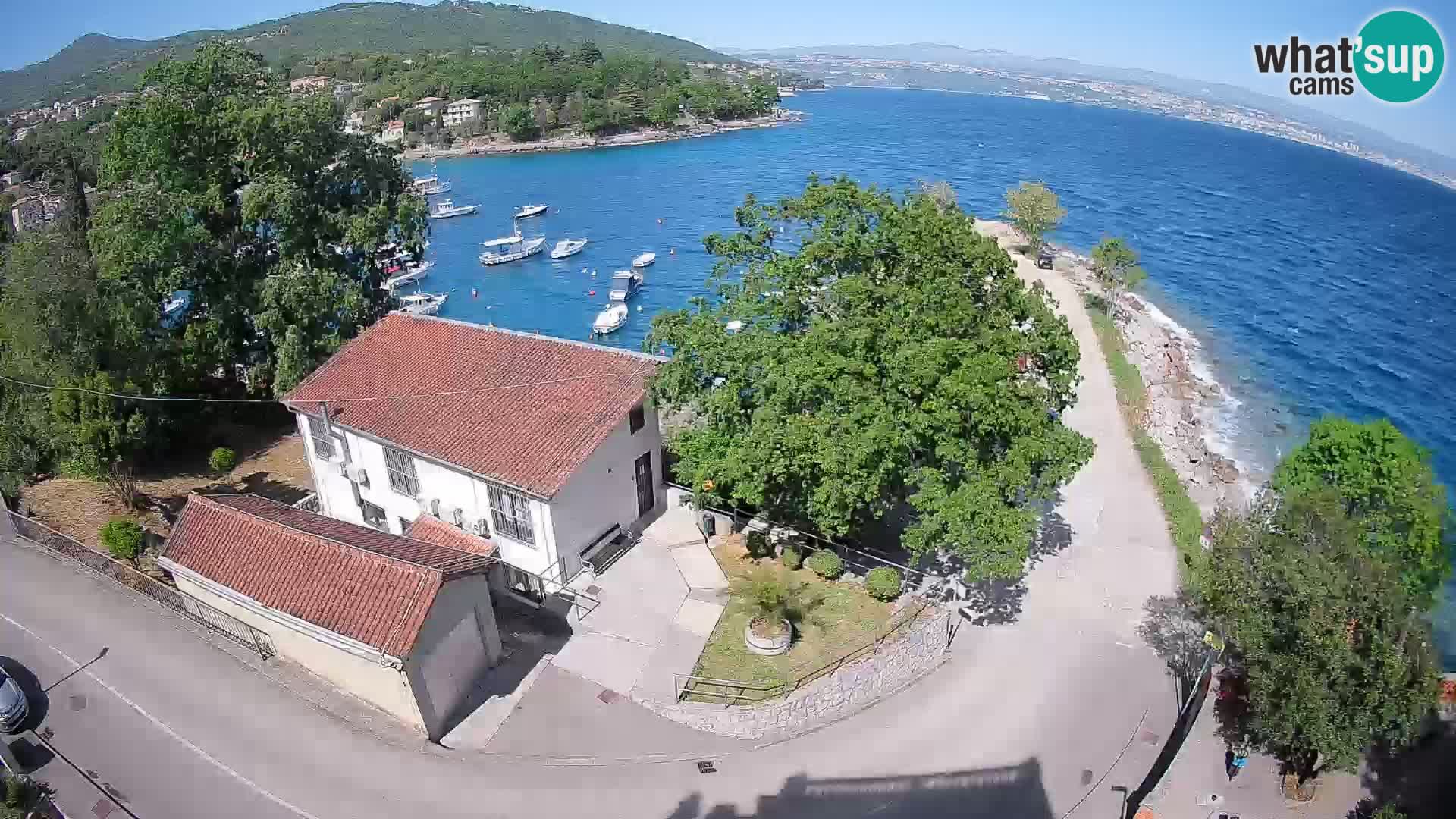 Ika Harbor Webcam – LIVE View of the Harbor and Opatija Lights