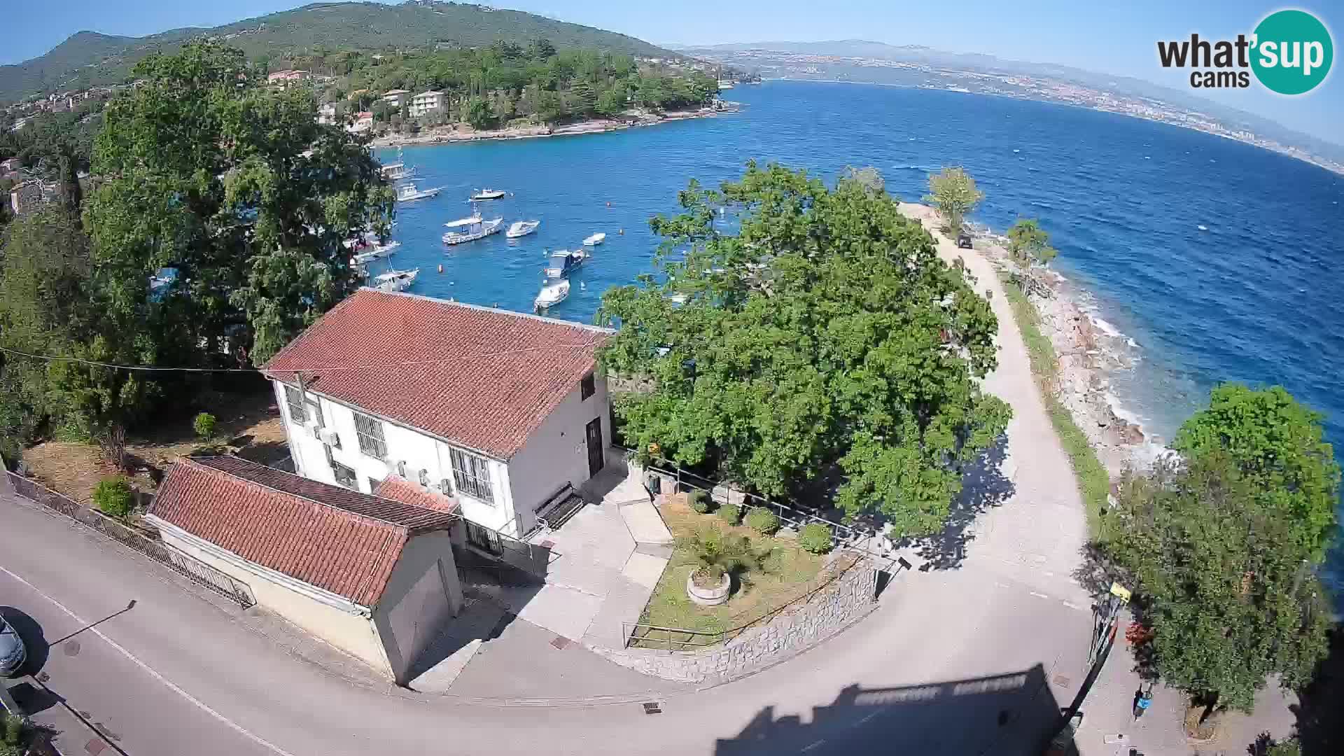 Ika Harbor Webcam – LIVE View of the Harbor and Opatija Lights