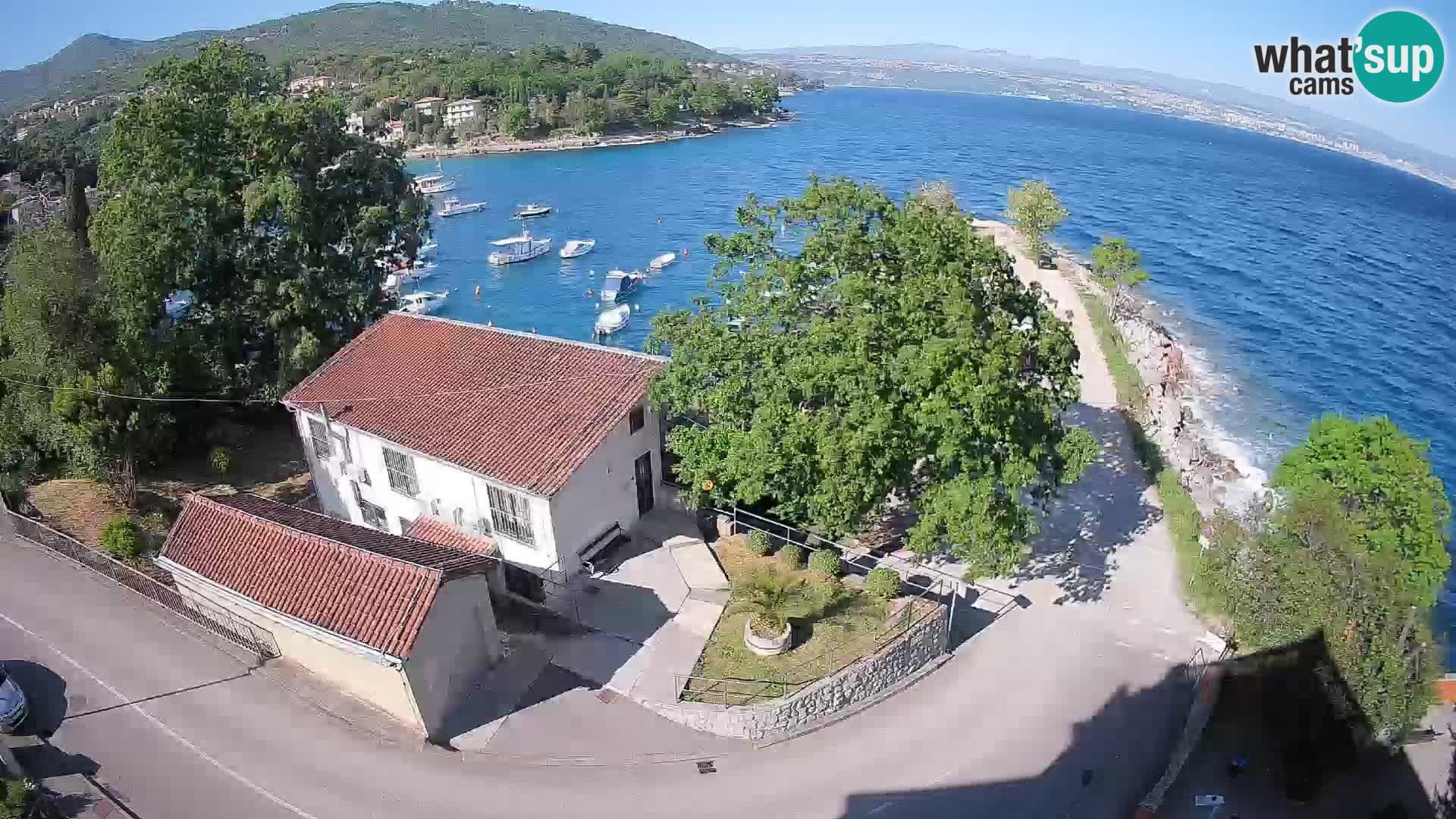 Ika Harbor Webcam – LIVE View of the Harbor and Opatija Lights