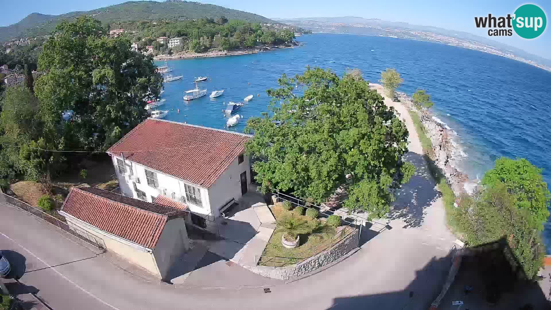 Webcam port d’Ika – Vue en direct et lumières d’Opatija
