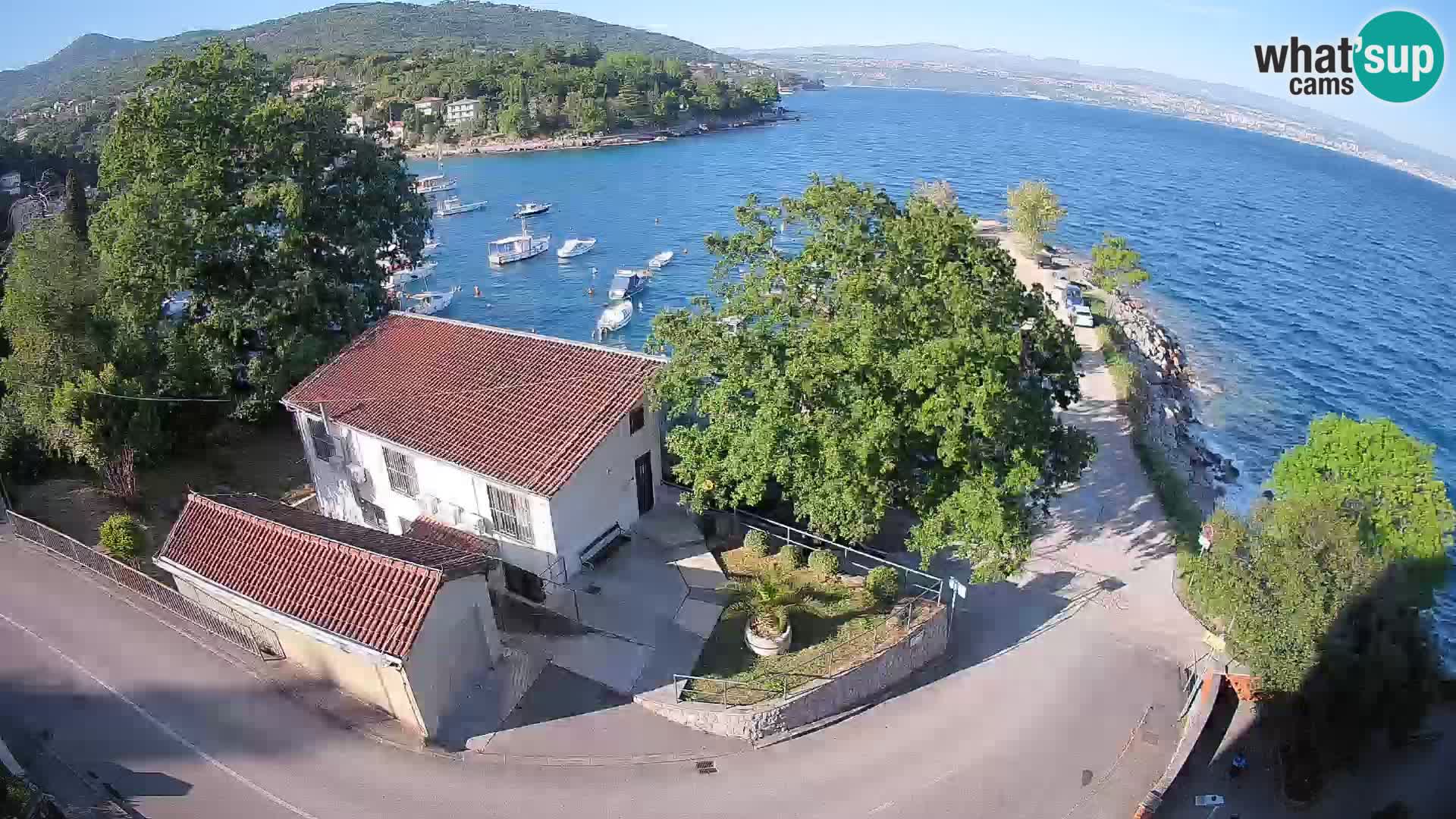 Web kamera luka Ika – Pogled uživo na luku i svjetla Opatije