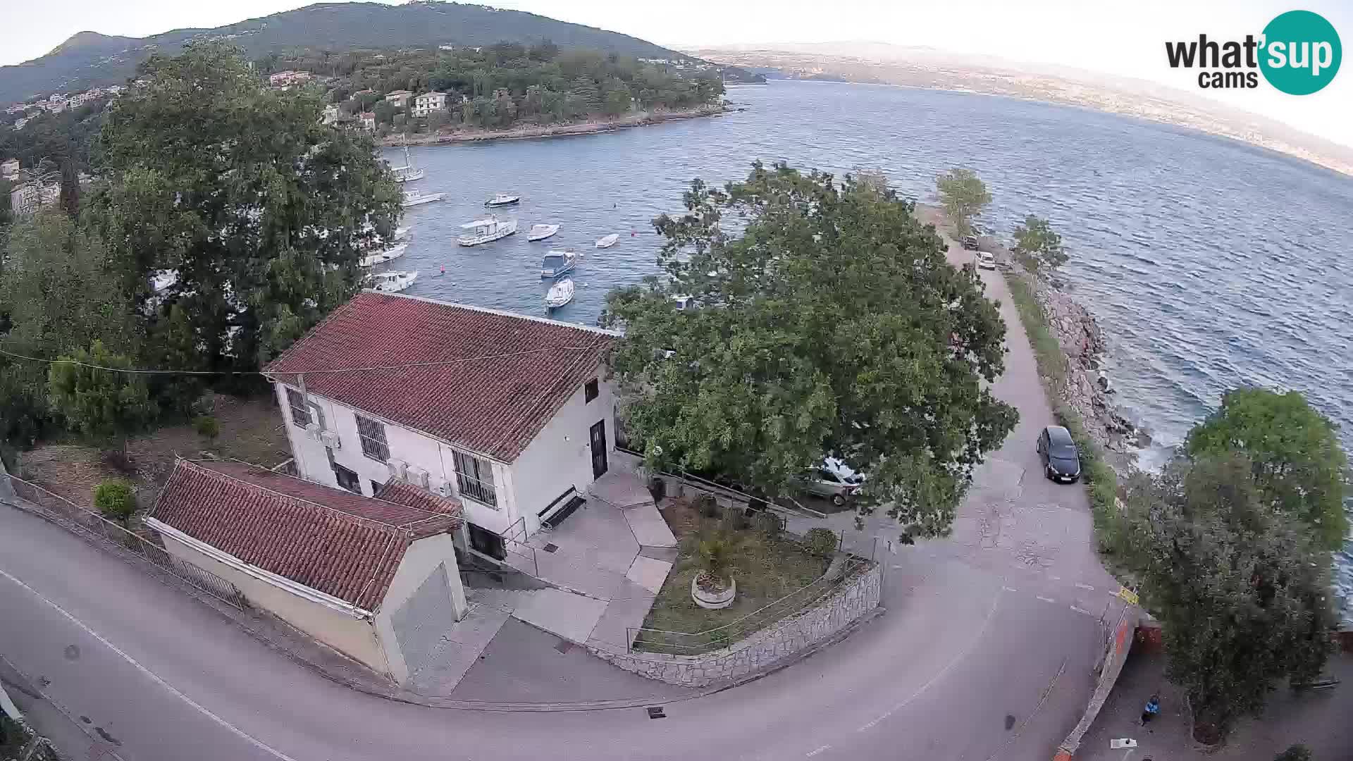 Webcam puerto de Ika – Vista en directo y luces de Opatija
