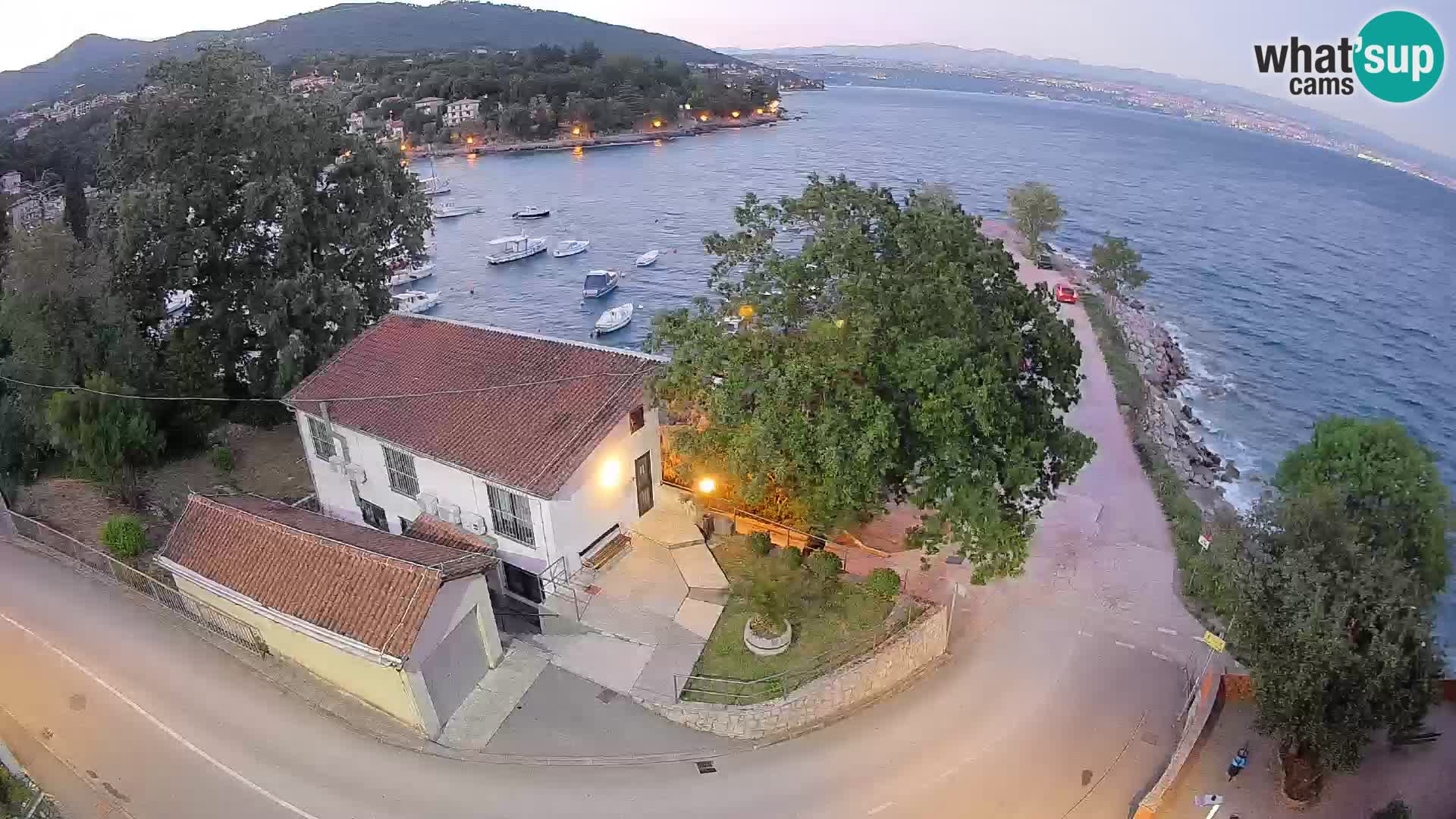 Webcam port d’Ika – Vue en direct et lumières d’Opatija