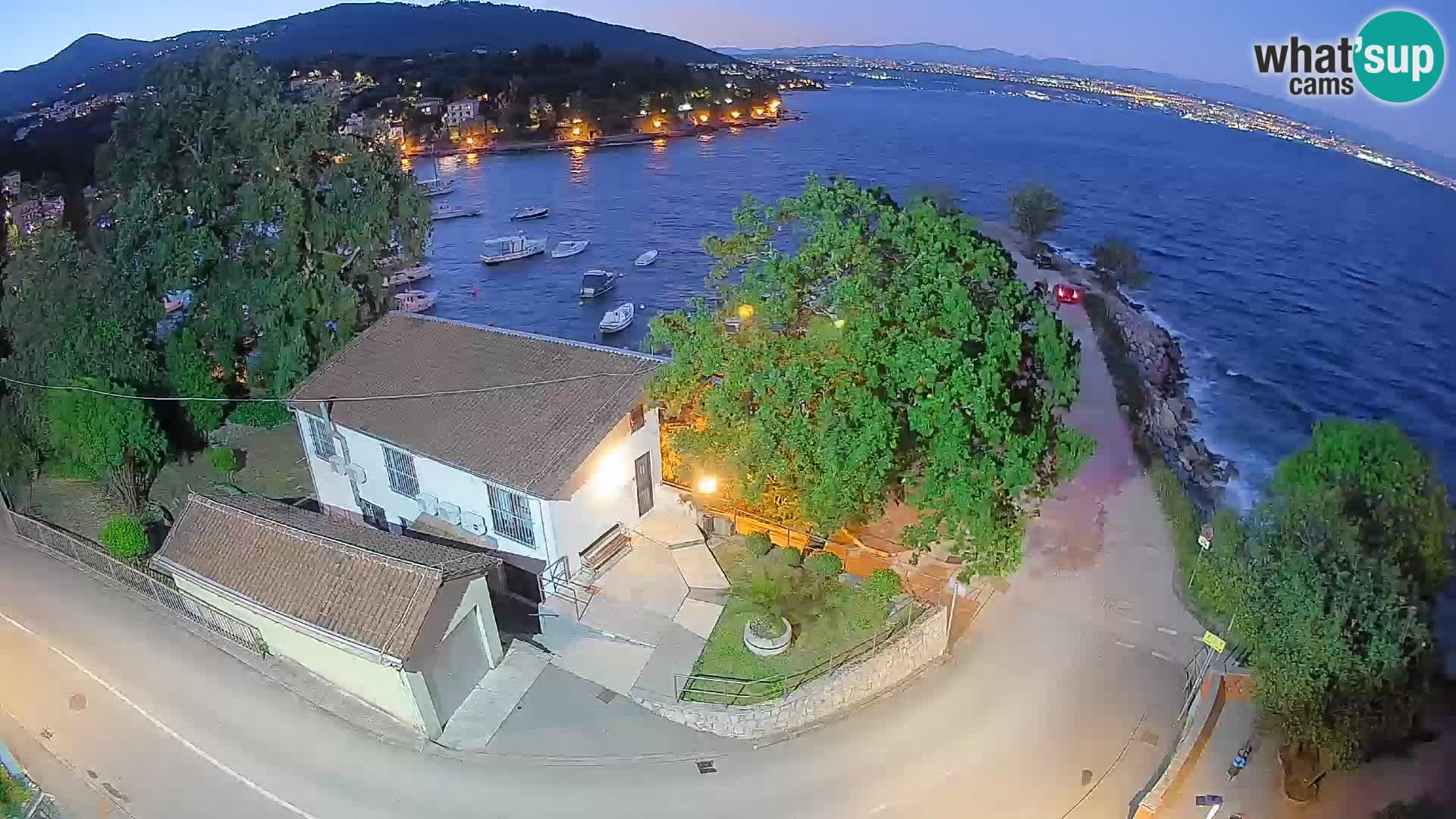 Webcam Ika Hafen – LIVE Blick auf den Hafen und die Lichter von Opatija