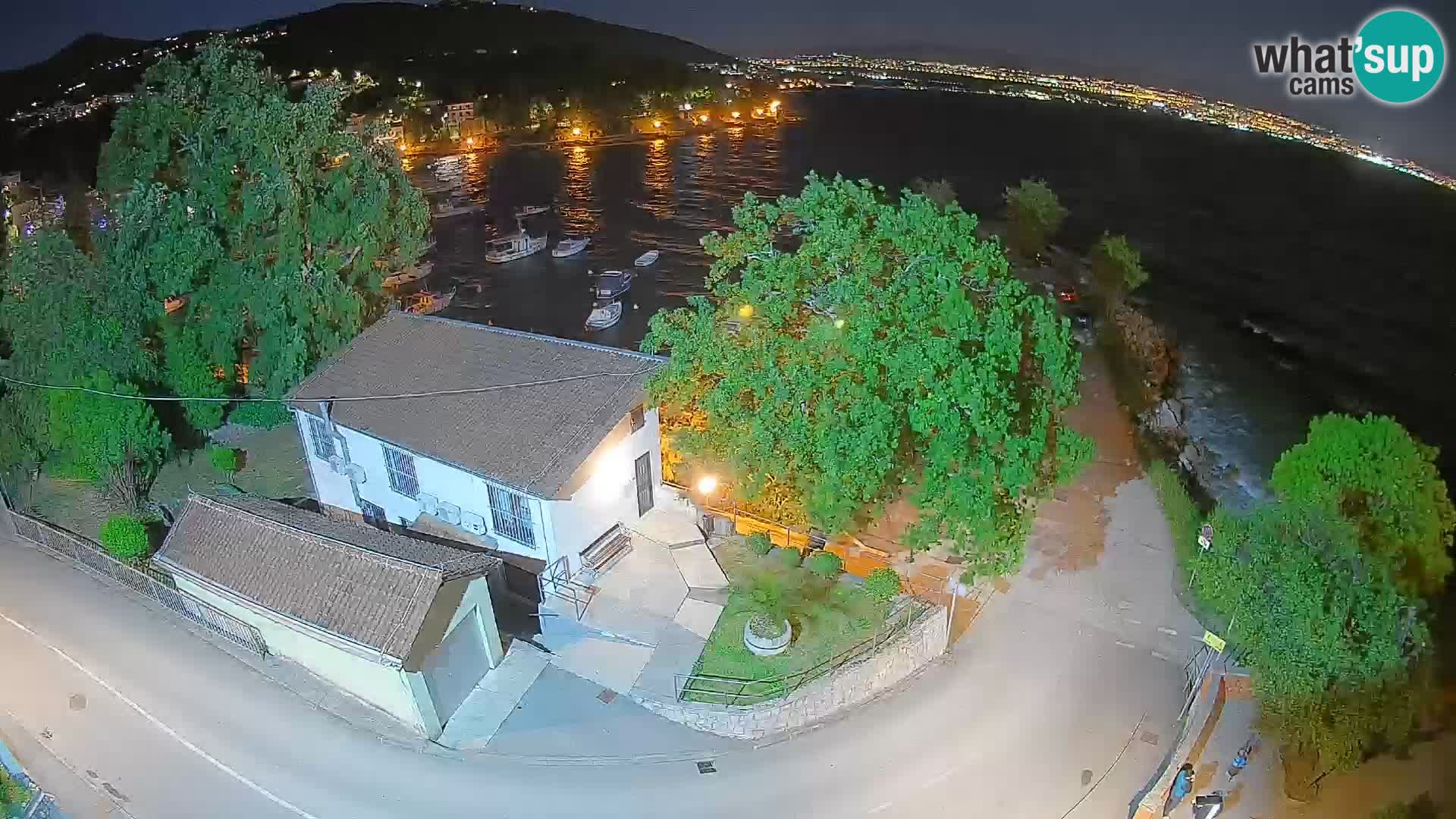 Webcam port d’Ika – Vue en direct et lumières d’Opatija