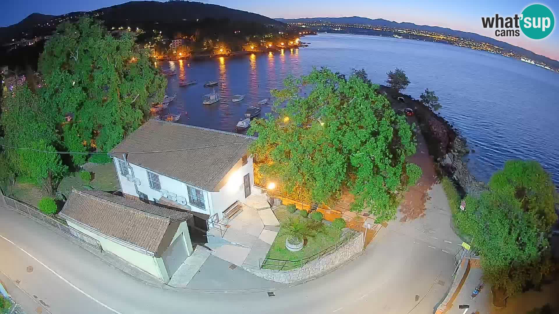 Webcam Ika Hafen – LIVE Blick auf den Hafen und die Lichter von Opatija
