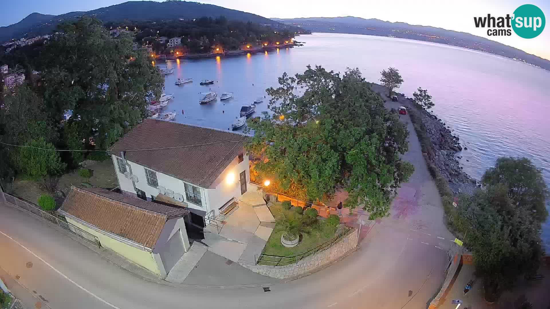 Webcam Ika Hafen – LIVE Blick auf den Hafen und die Lichter von Opatija