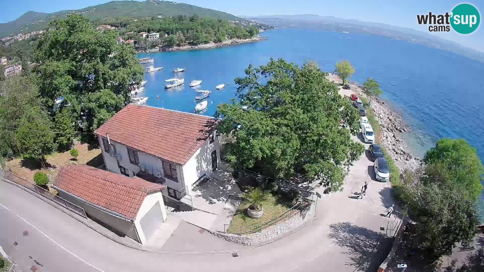 Webcam porto Ika – Vista LIVE sul porto e le luci di Opatija