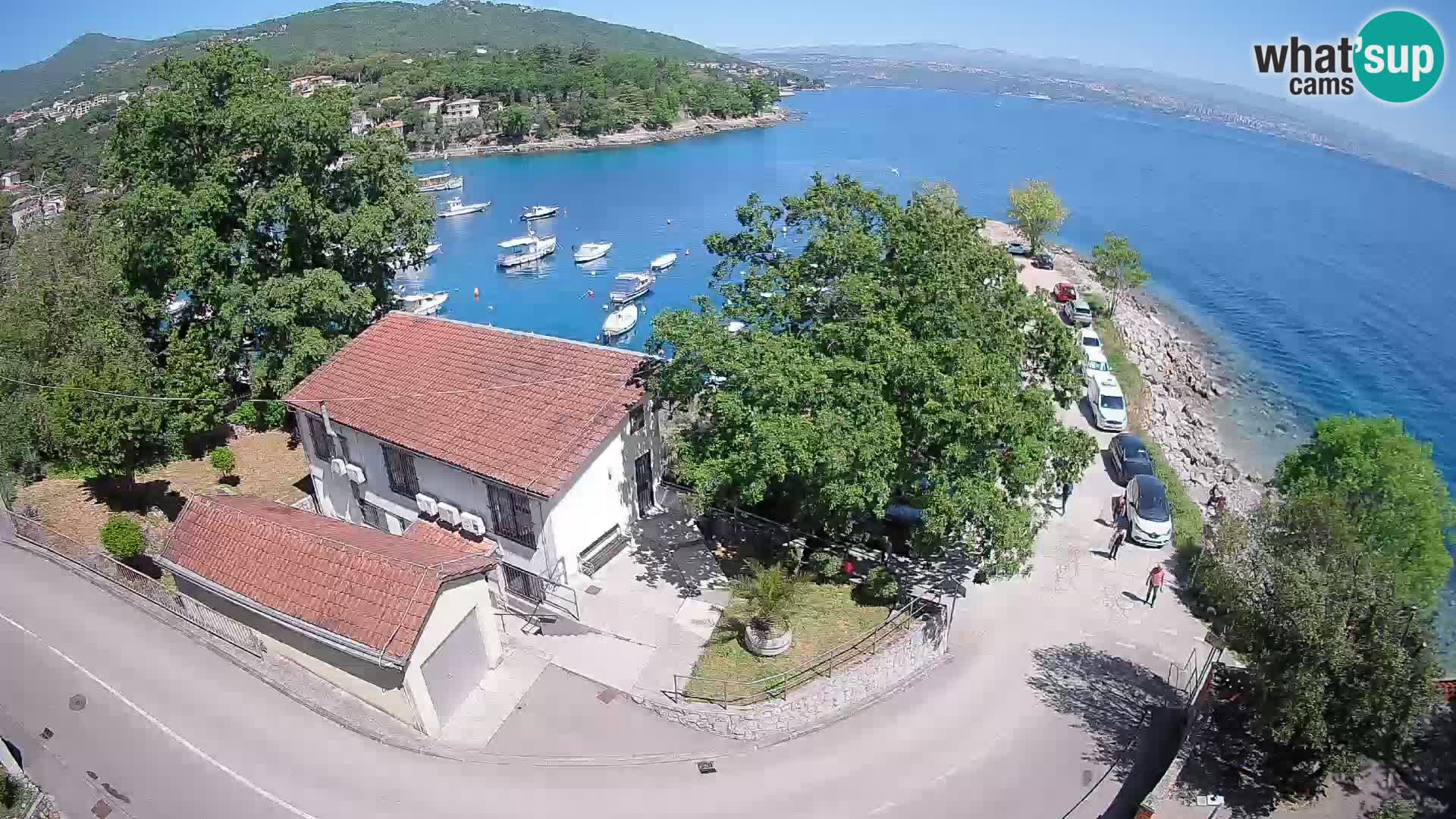 Webcam port d’Ika – Vue en direct et lumières d’Opatija