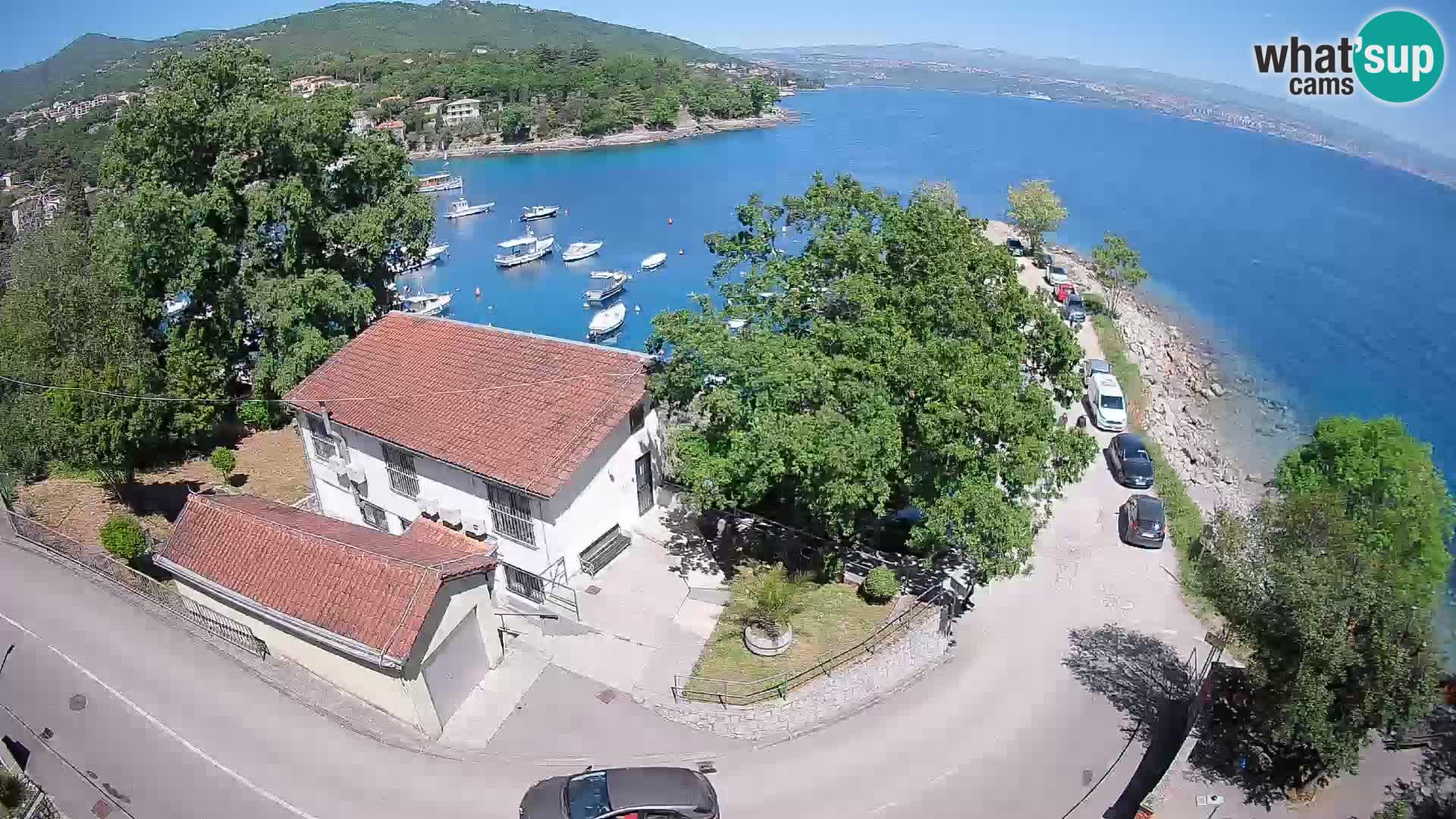 Webcam porto Ika – Vista LIVE sul porto e le luci di Opatija