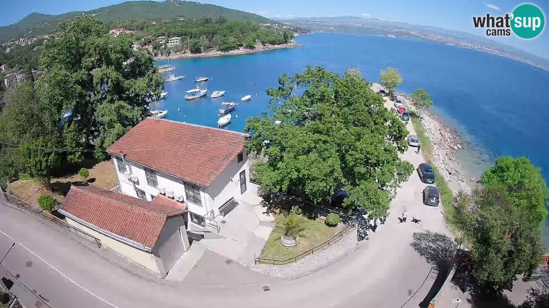 Webcam port d’Ika – Vue en direct et lumières d’Opatija