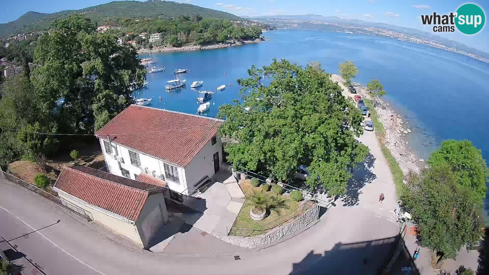 Webcam porto Ika – Vista LIVE sul porto e le luci di Opatija