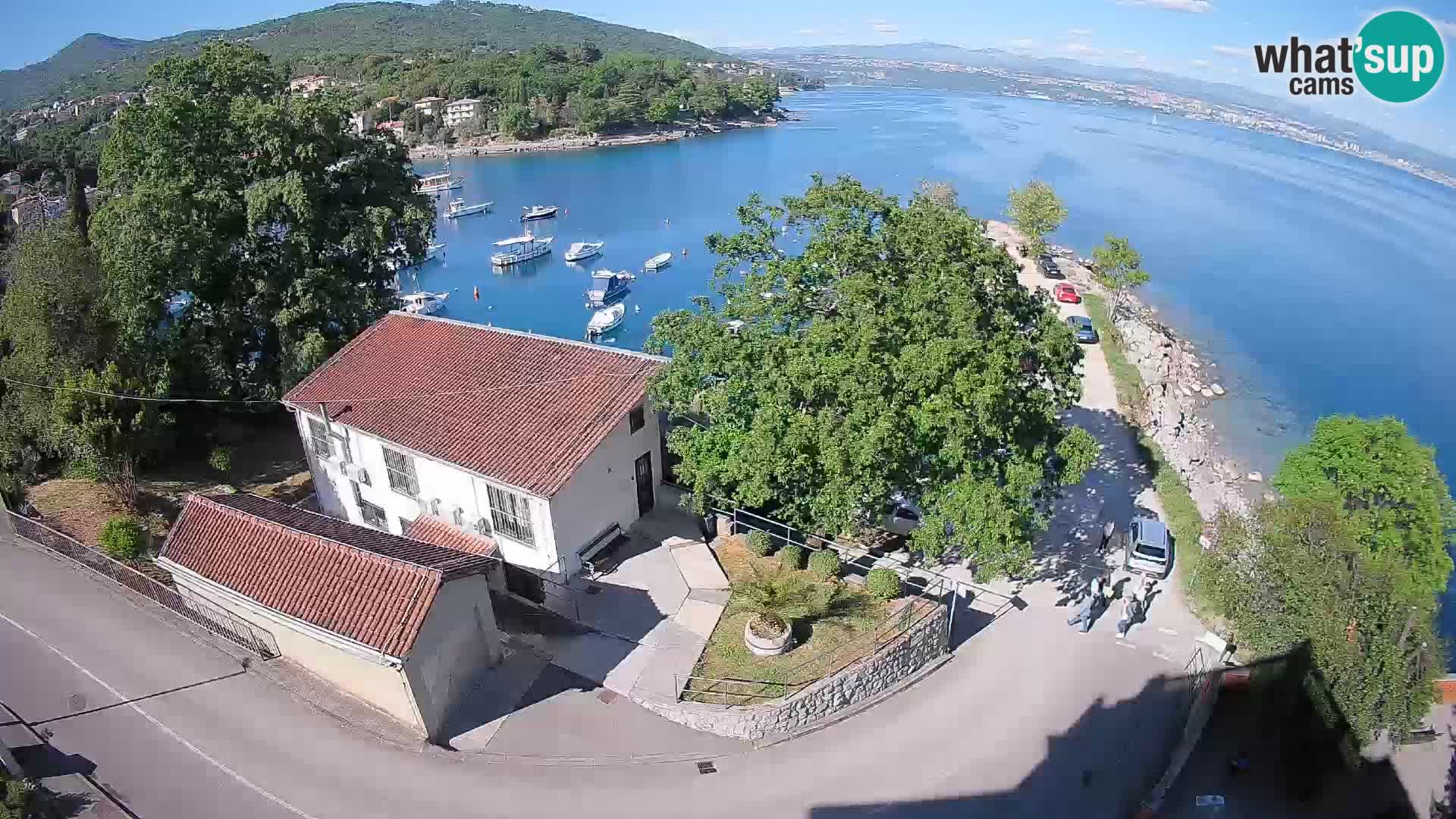 Webcam port d’Ika – Vue en direct et lumières d’Opatija