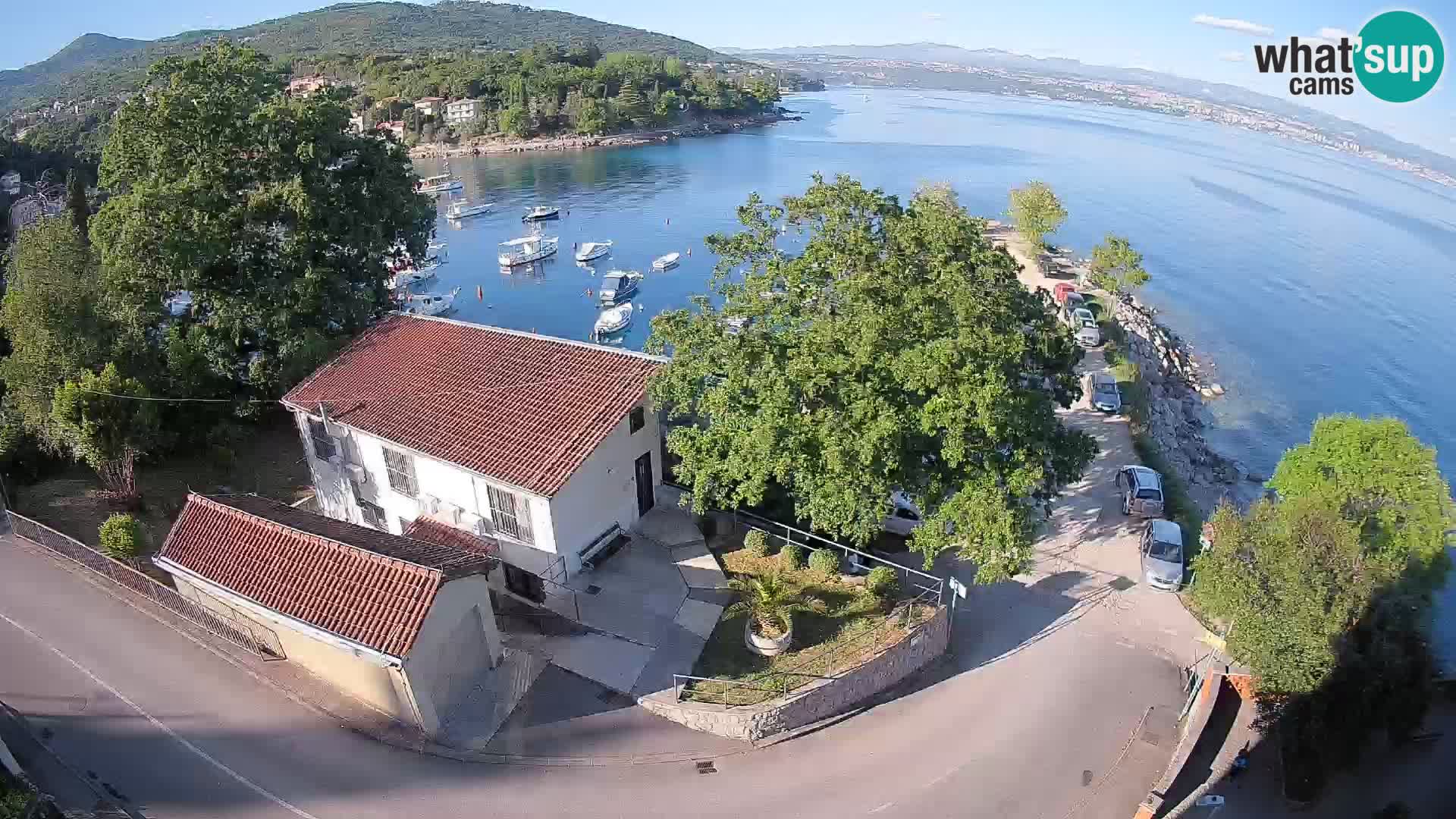 Webcam porto Ika – Vista LIVE sul porto e le luci di Opatija