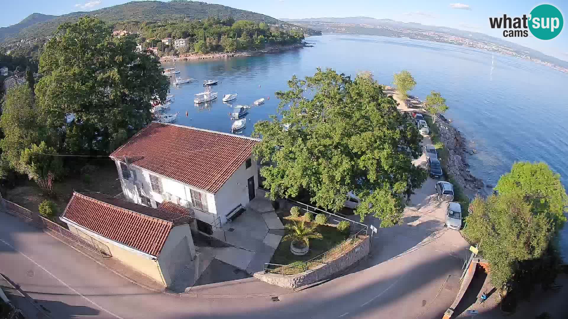 Webcam port d’Ika – Vue en direct et lumières d’Opatija