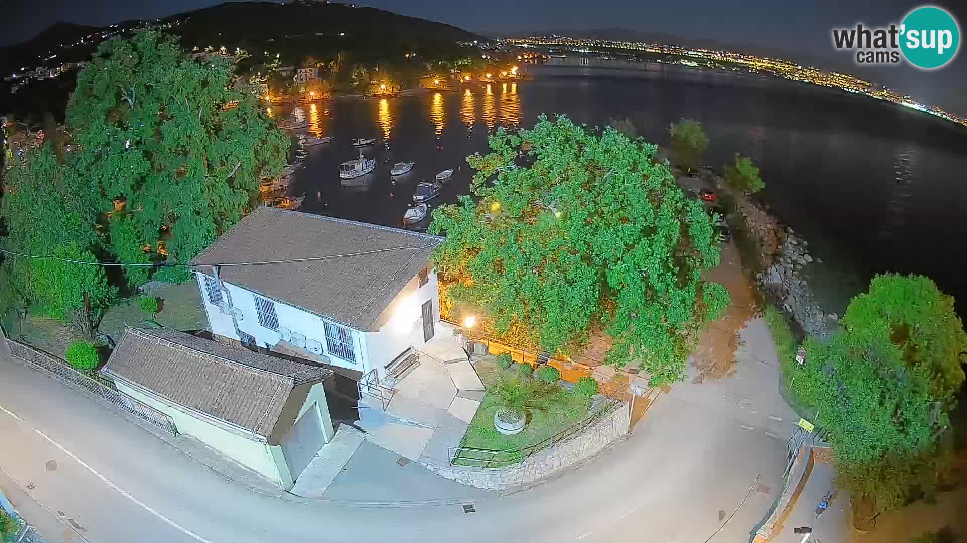Webcam Ika Hafen – LIVE Blick auf den Hafen und die Lichter von Opatija