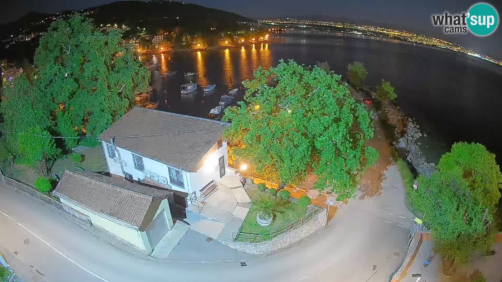 Webcam port d’Ika – Vue en direct et lumières d’Opatija