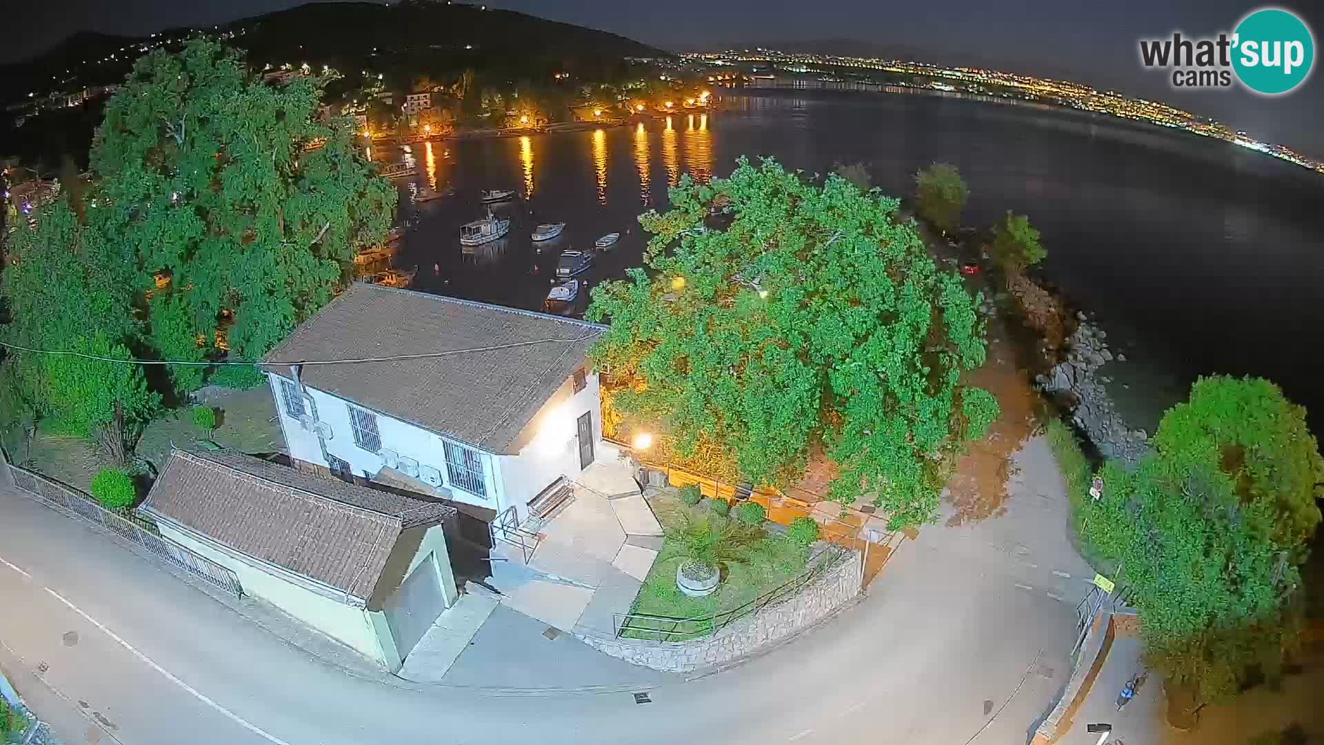 Webcam port d’Ika – Vue en direct et lumières d’Opatija