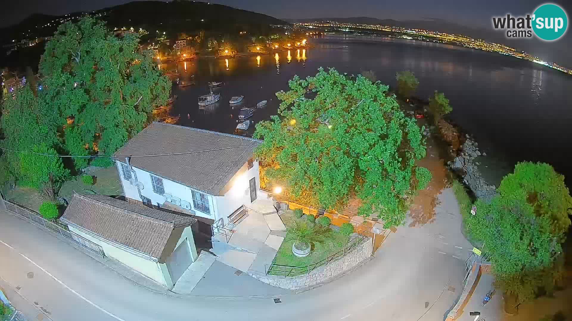 Webcam porto Ika – Vista LIVE sul porto e le luci di Opatija