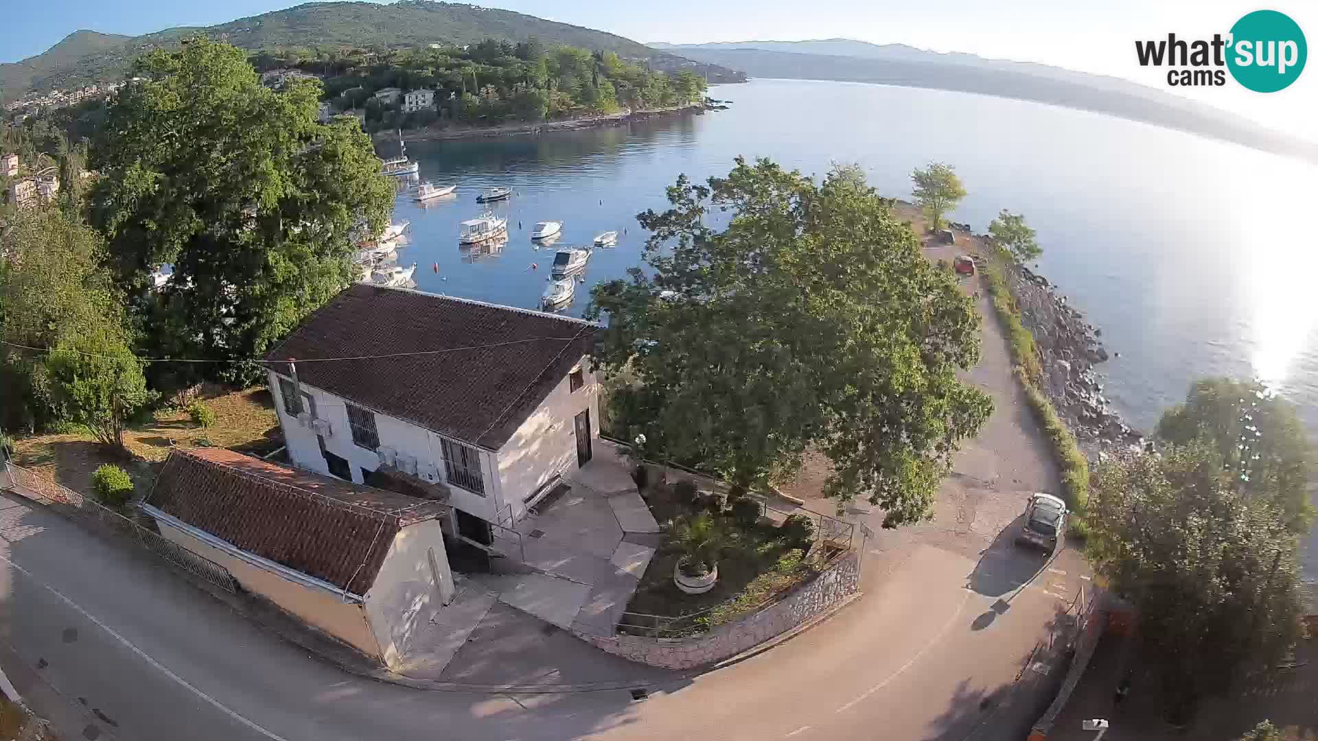 Webcam puerto de Ika – Vista en directo y luces de Opatija