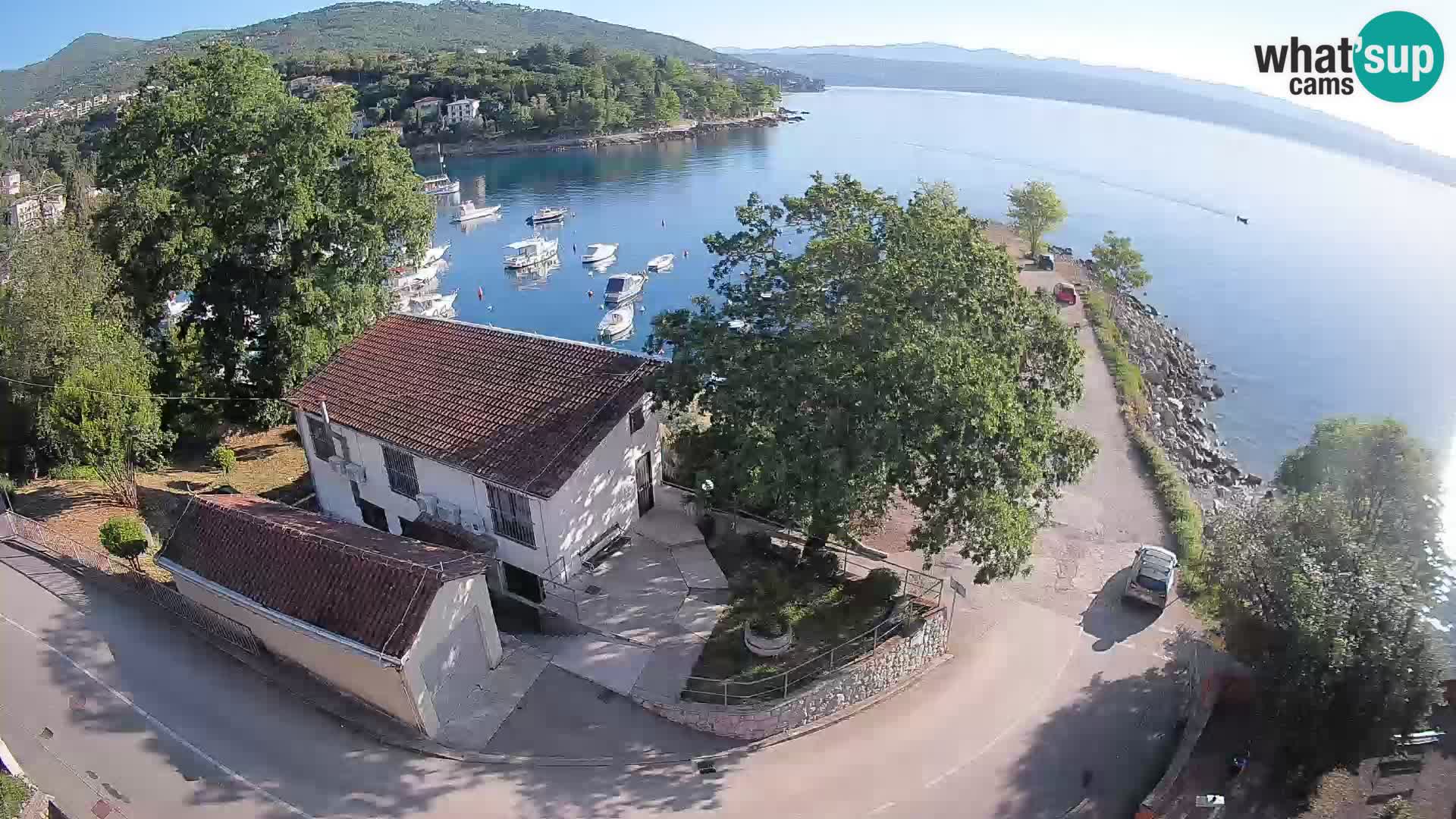 Webcam port d’Ika – Vue en direct et lumières d’Opatija