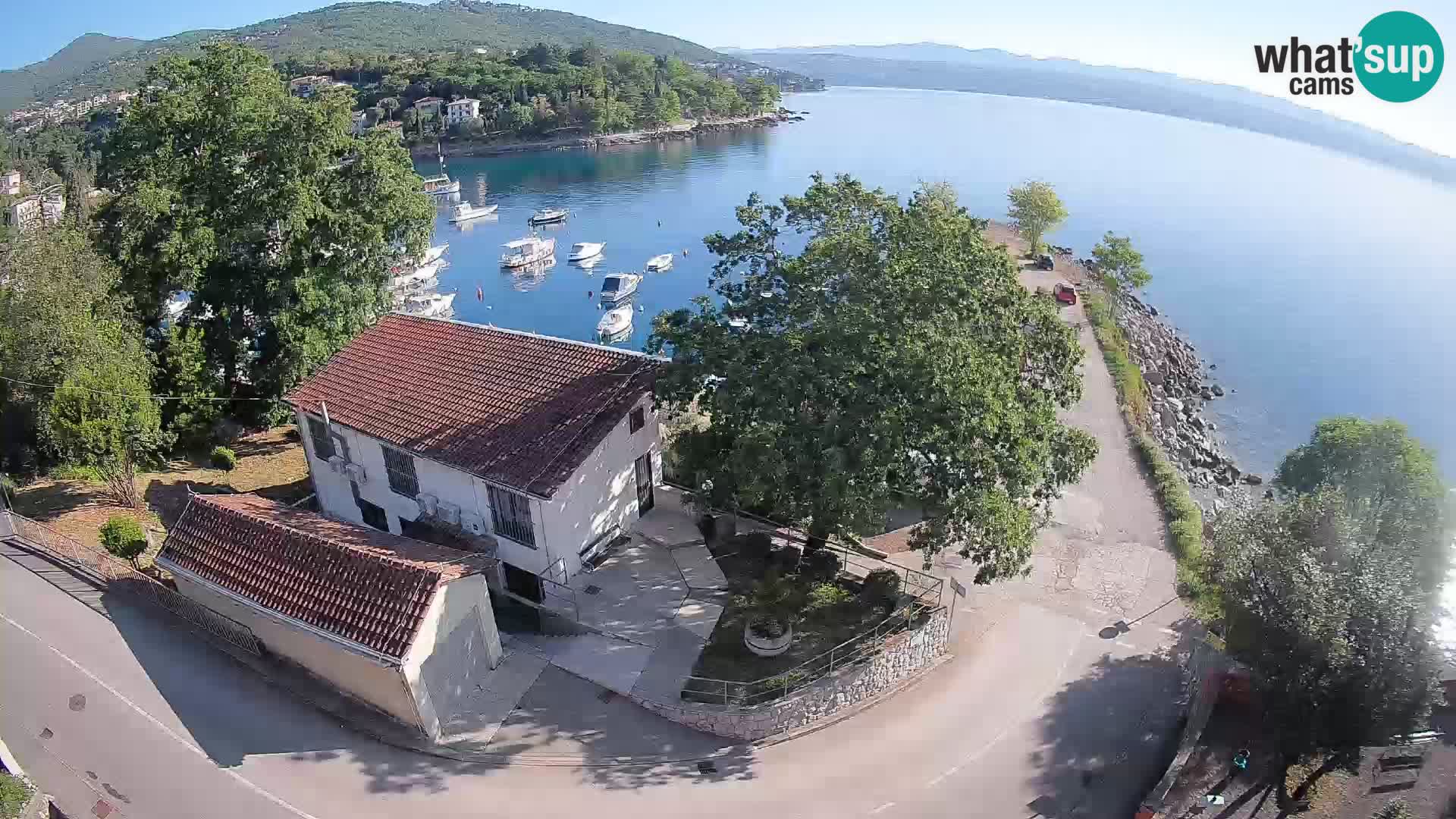 Webcam port d’Ika – Vue en direct et lumières d’Opatija