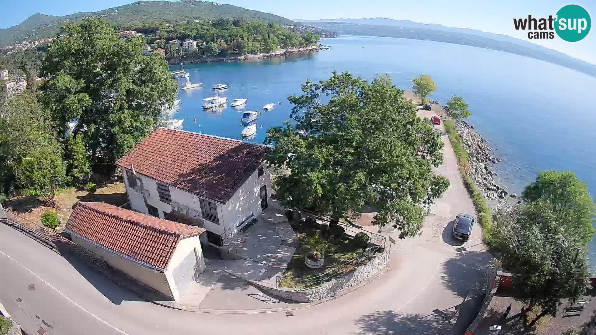 Webcam port d’Ika – Vue en direct et lumières d’Opatija