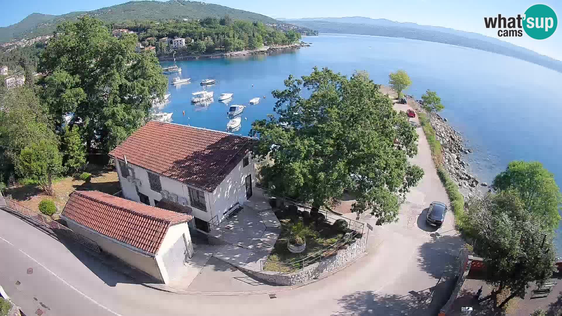 Webcam port d’Ika – Vue en direct et lumières d’Opatija
