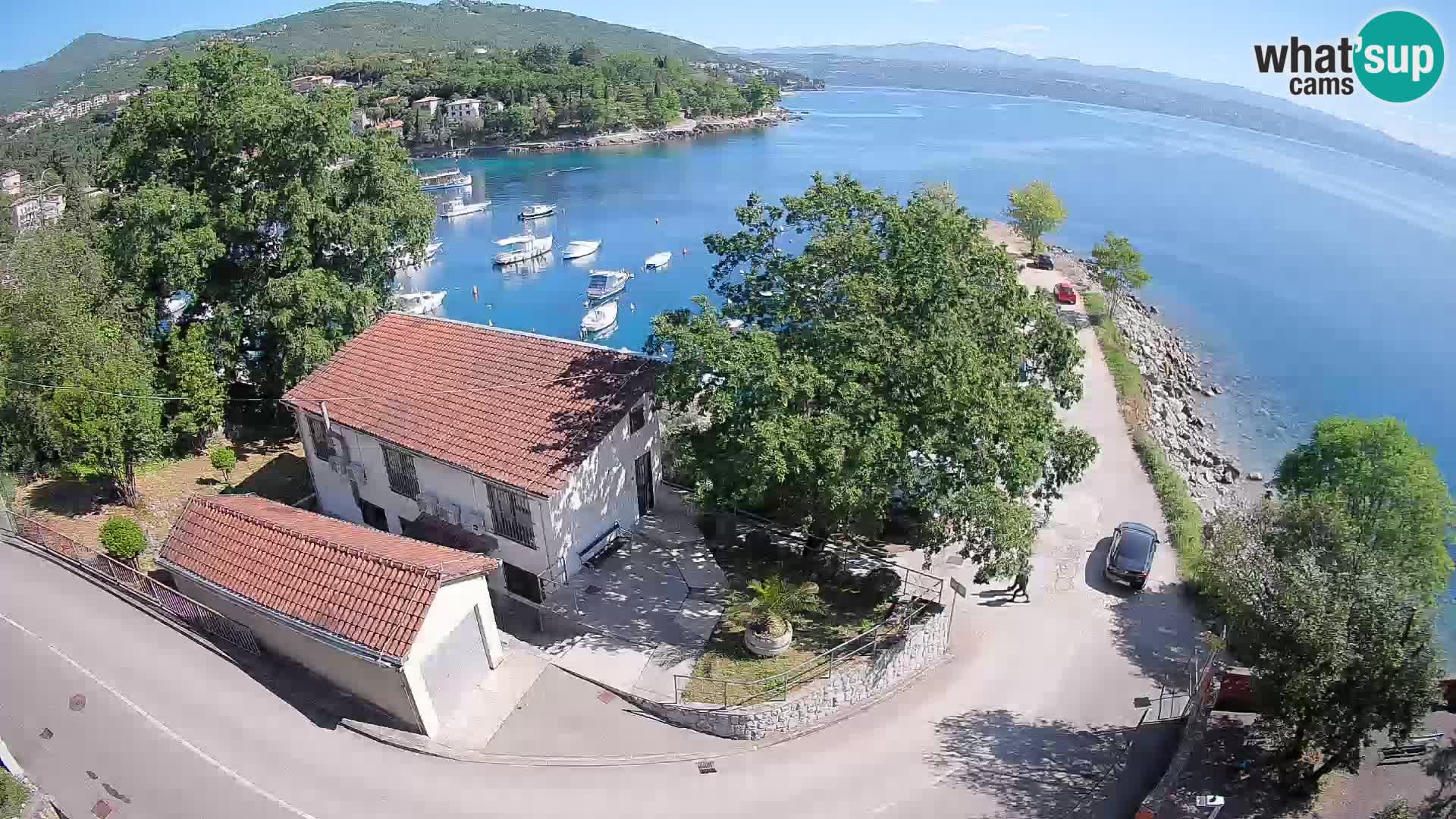 Webcam port d’Ika – Vue en direct et lumières d’Opatija