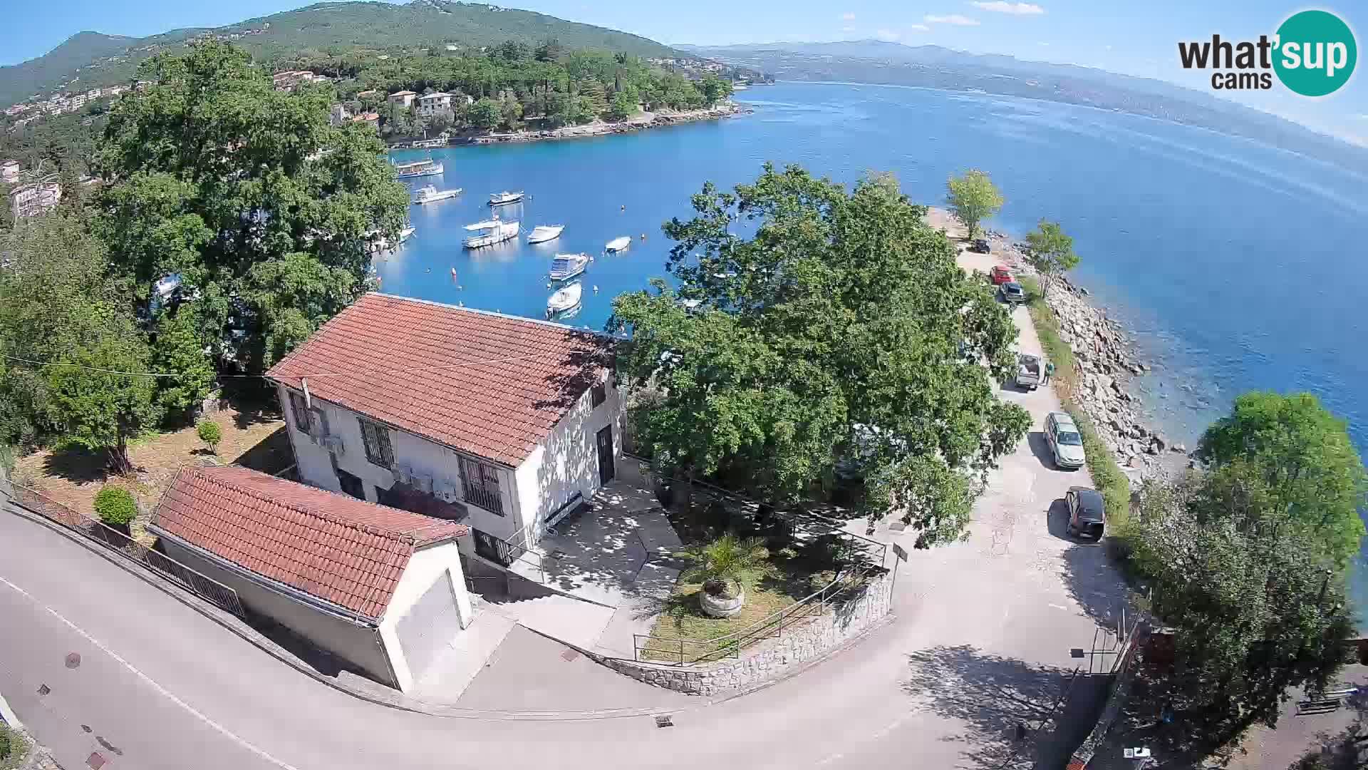 Webcam puerto de Ika – Vista en directo y luces de Opatija