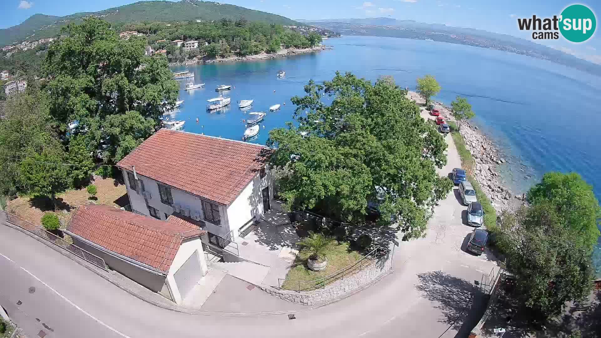 Webcam puerto de Ika – Vista en directo y luces de Opatija