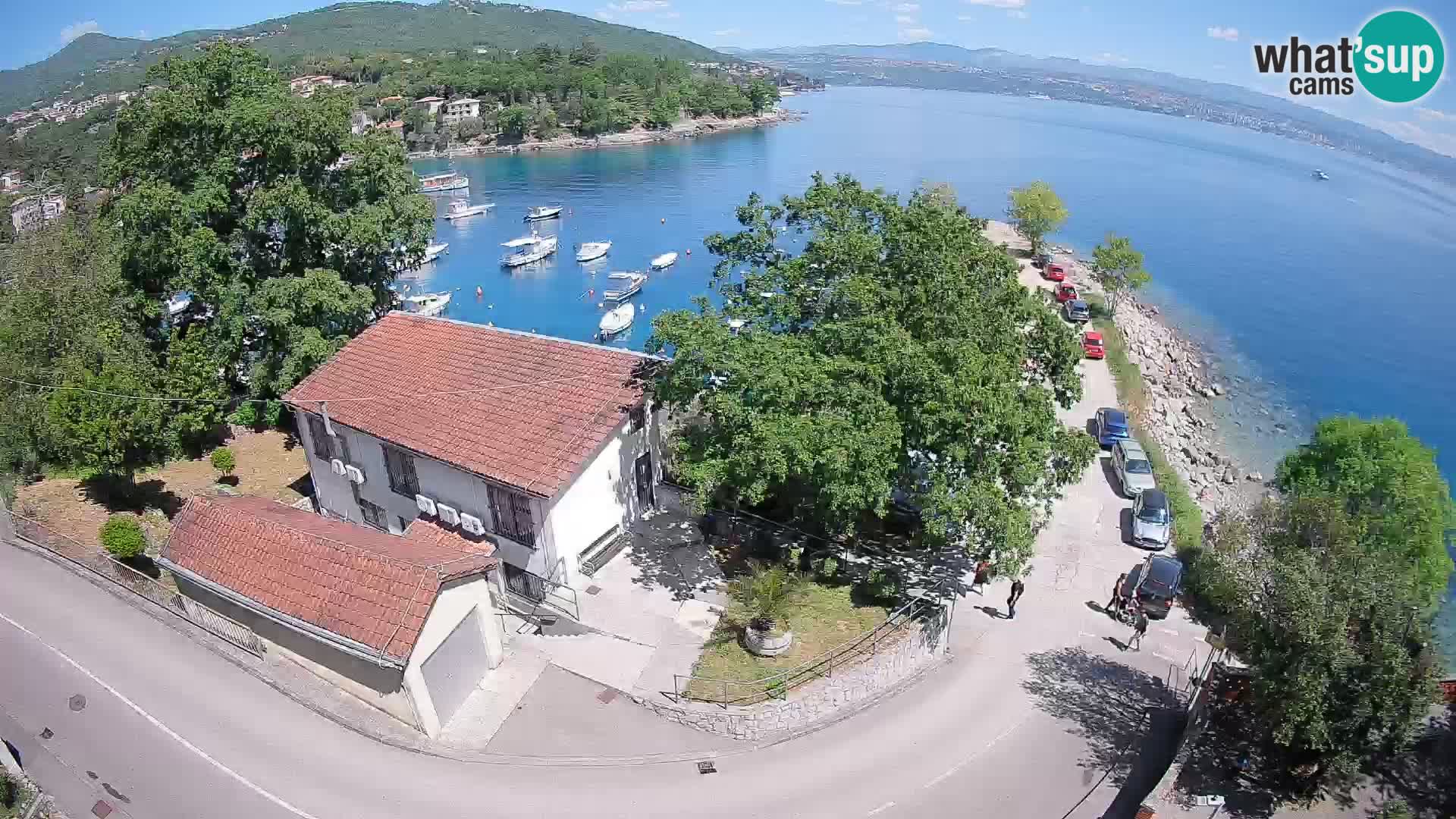 Webcam porto Ika – Vista LIVE sul porto e le luci di Opatija