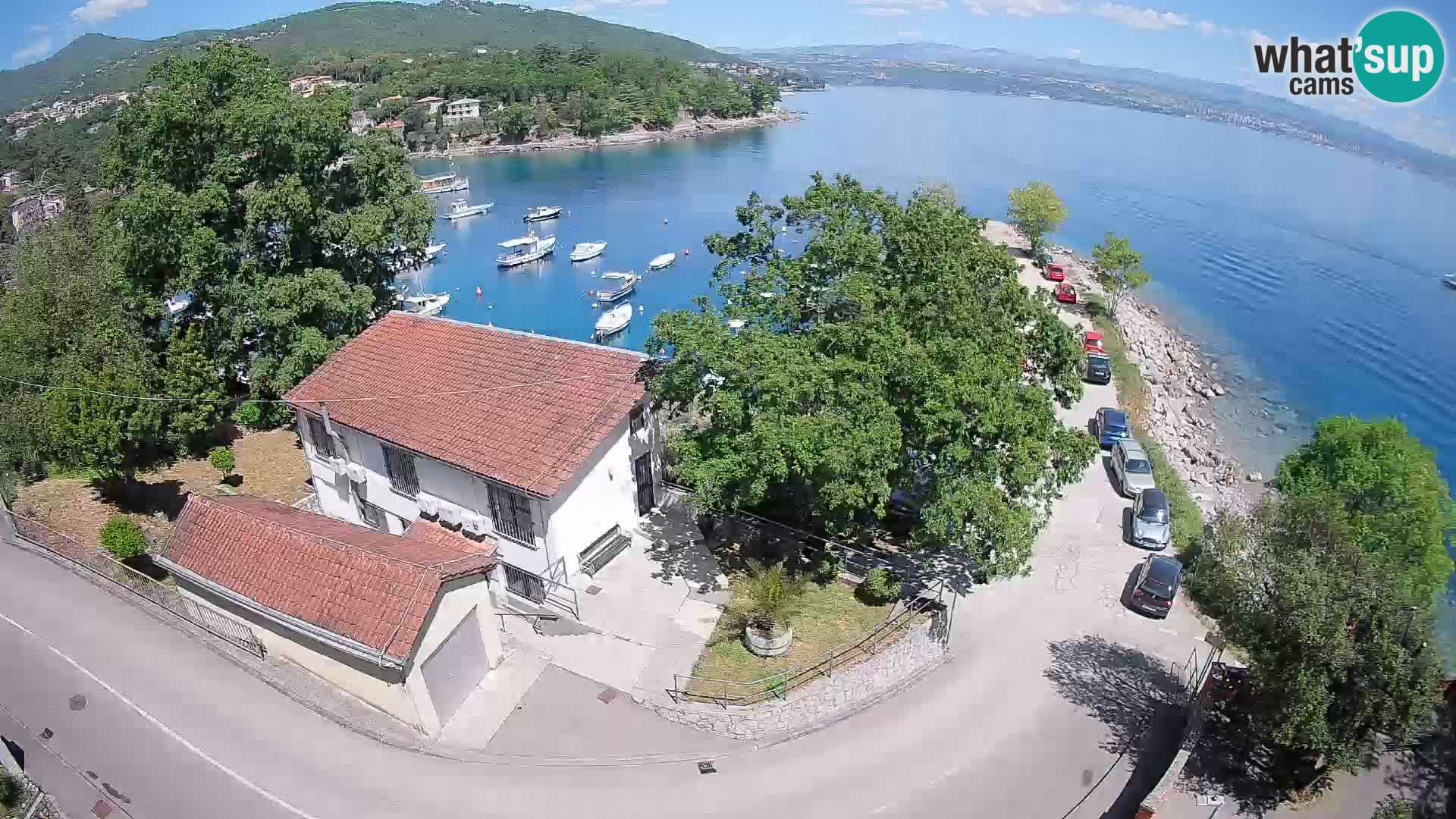 Webcam puerto de Ika – Vista en directo y luces de Opatija