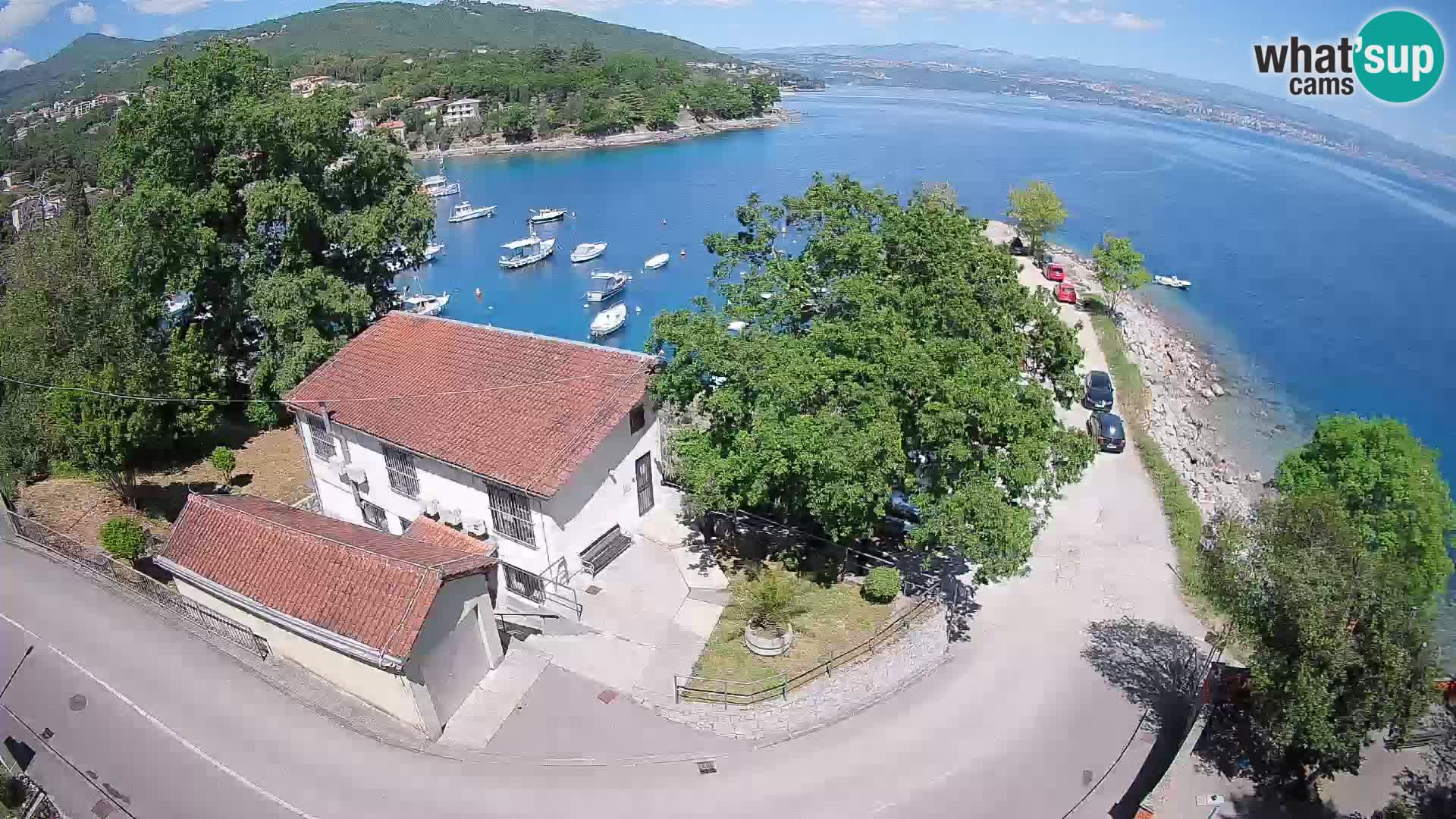 Webcam porto Ika – Vista LIVE sul porto e le luci di Opatija