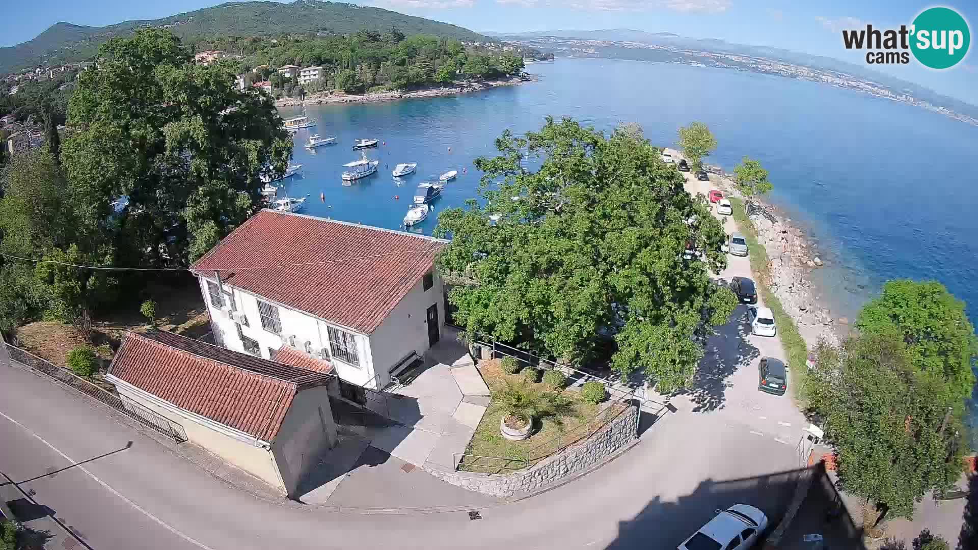 Webcam puerto de Ika – Vista en directo y luces de Opatija