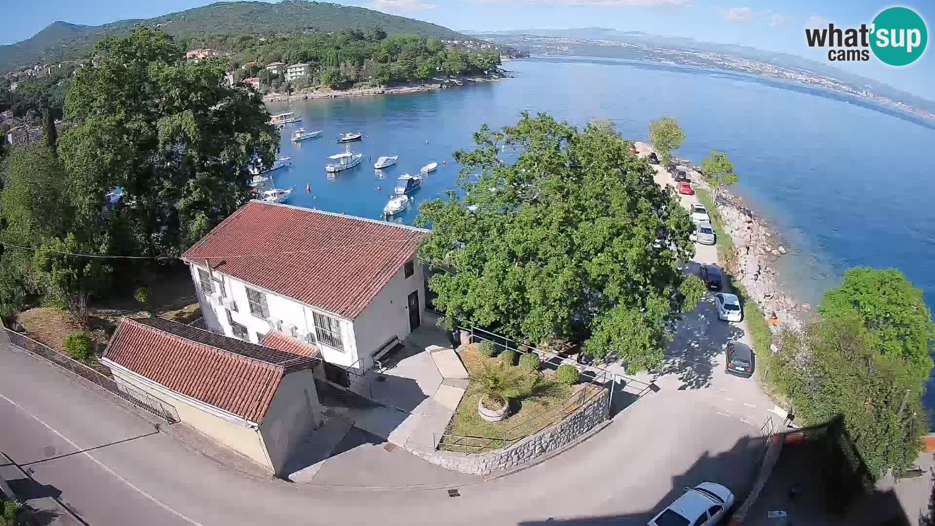 Ika Harbor Webcam – LIVE View of the Harbor and Opatija Lights