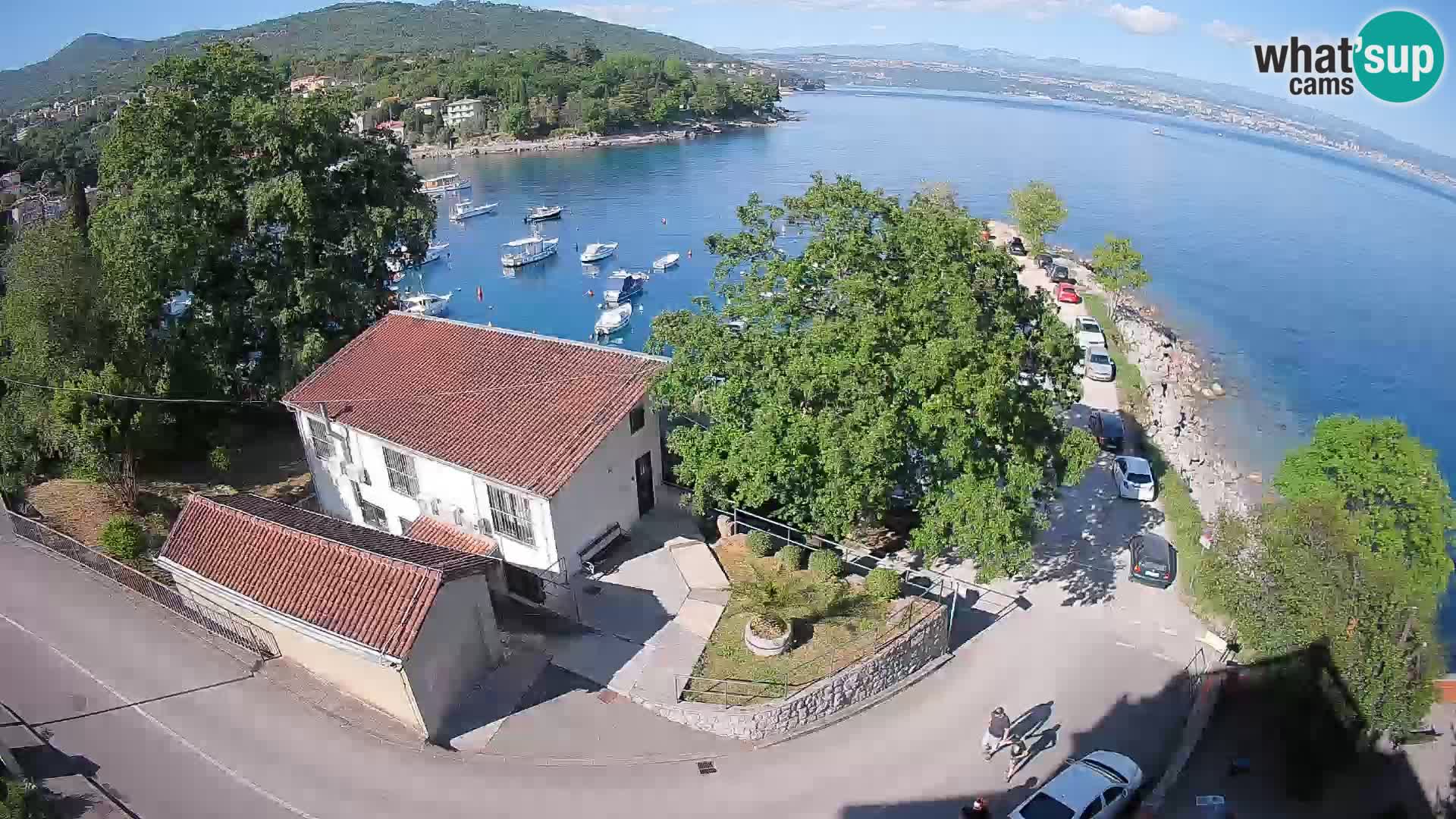 Webcam porto Ika – Vista LIVE sul porto e le luci di Opatija