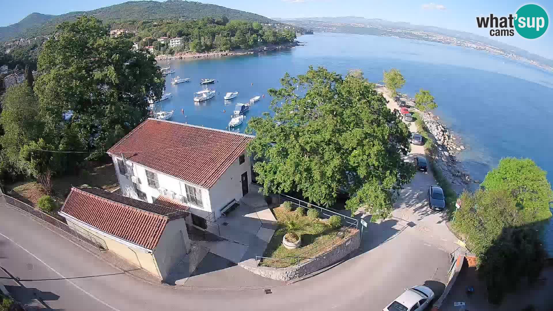 Webcam porto Ika – Vista LIVE sul porto e le luci di Opatija