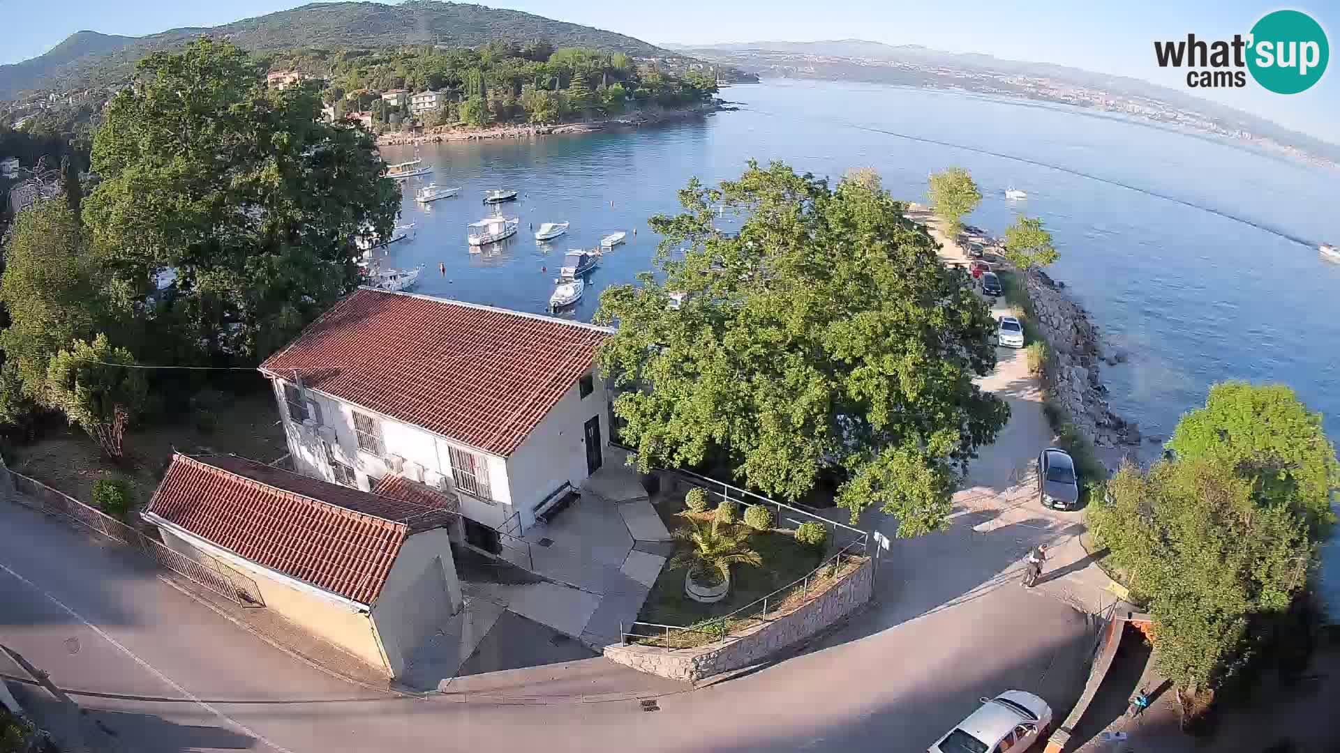 Webcam porto Ika – Vista LIVE sul porto e le luci di Opatija