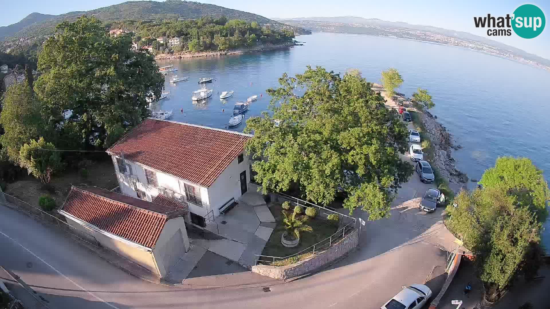 Webcam porto Ika – Vista LIVE sul porto e le luci di Opatija